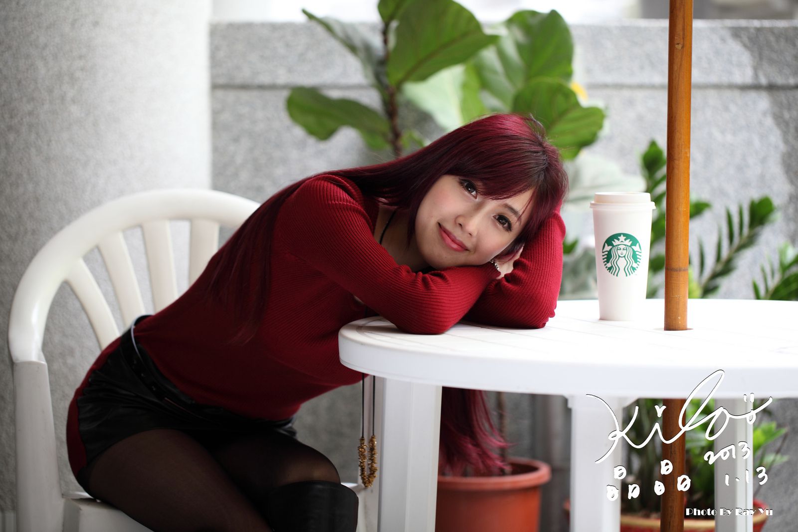 金允乔/Kila晶晶《黑丝套裙街拍》-图73