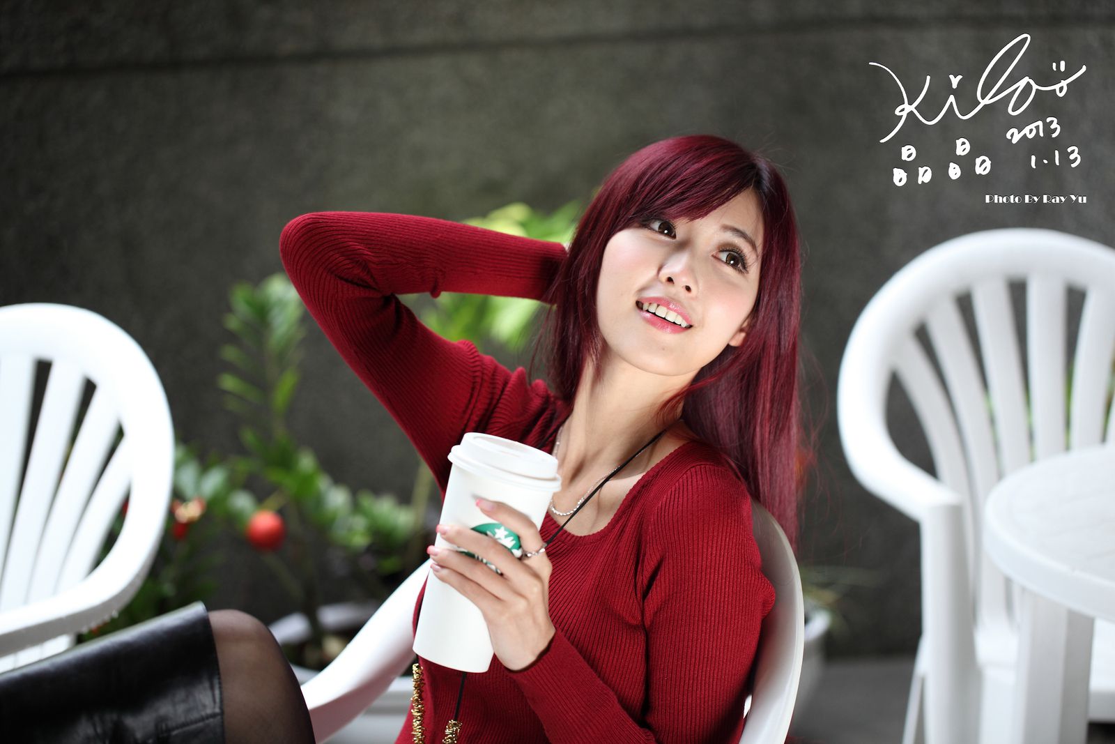 金允乔/Kila晶晶《黑丝套裙街拍》-图81