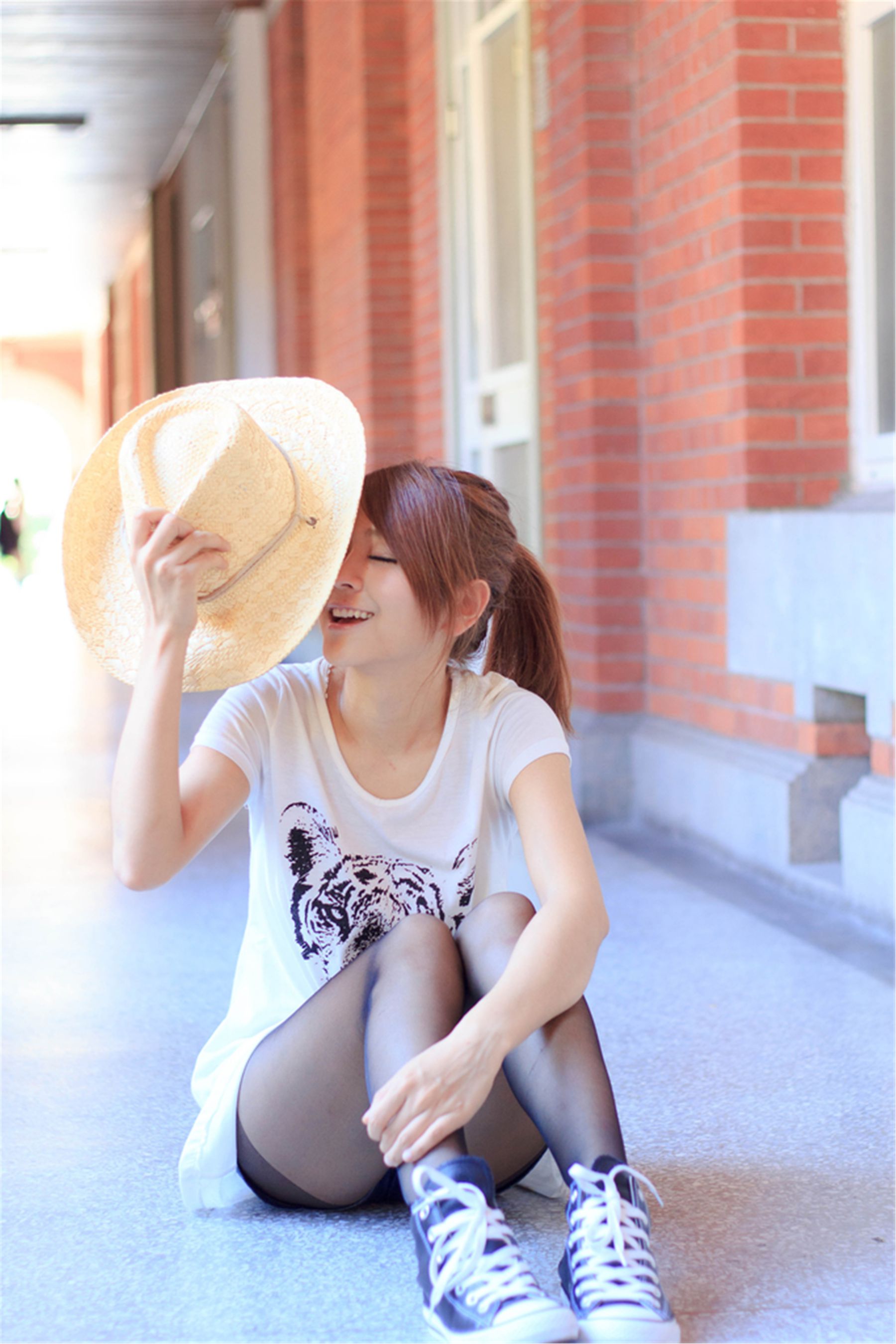 台湾美女模特圈圈/郭燕陵《校园时光》-图9