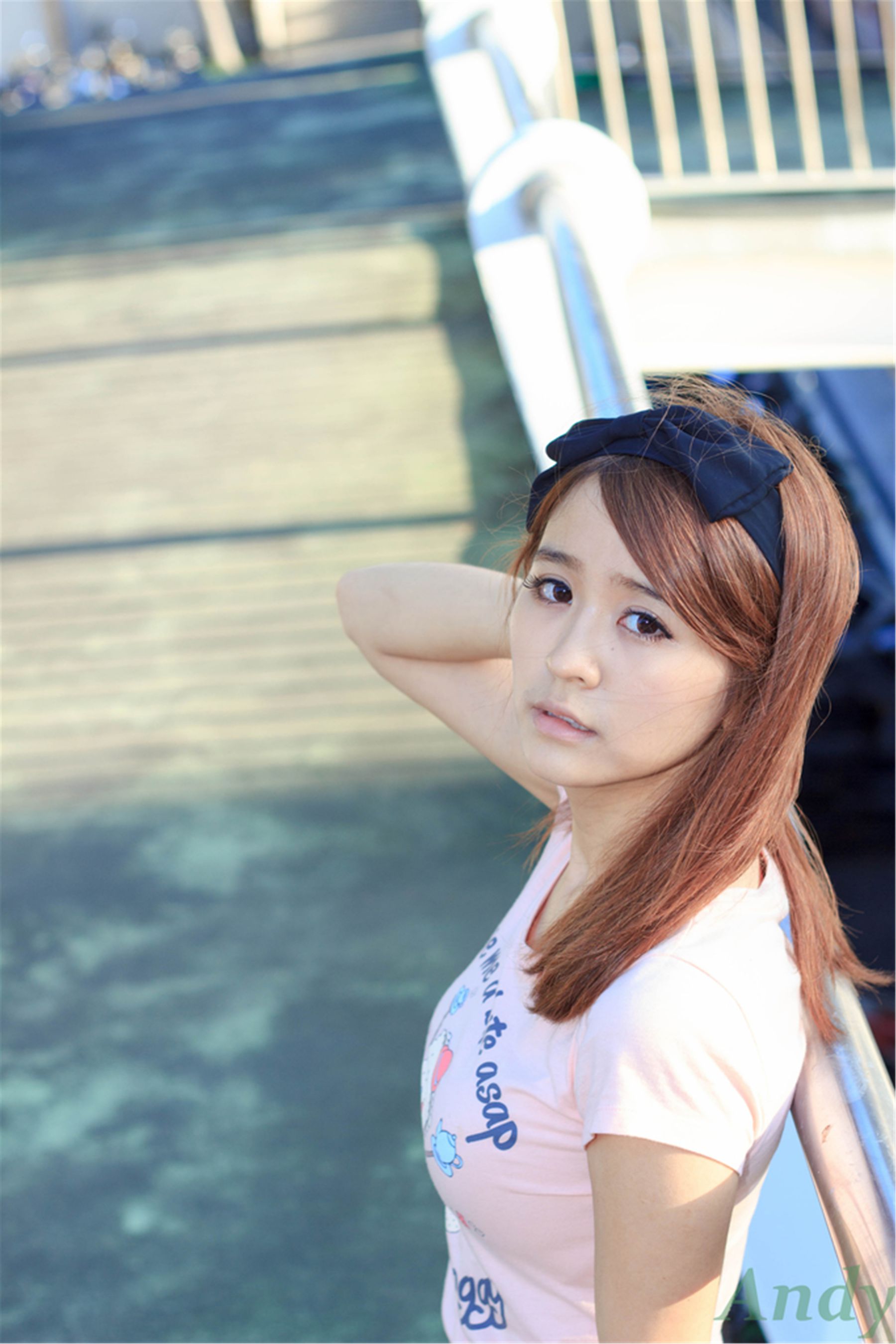 台湾美女模特圈圈/郭燕陵《校园时光》-图4