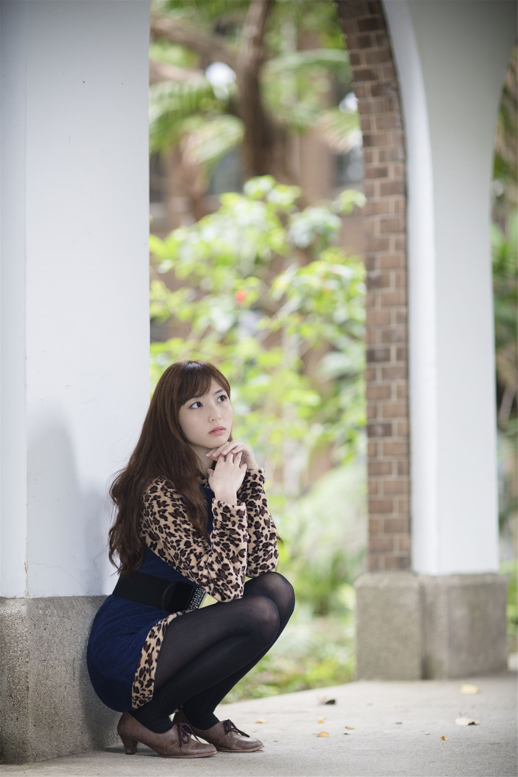 台湾模特艾薇《台大外拍》-图1