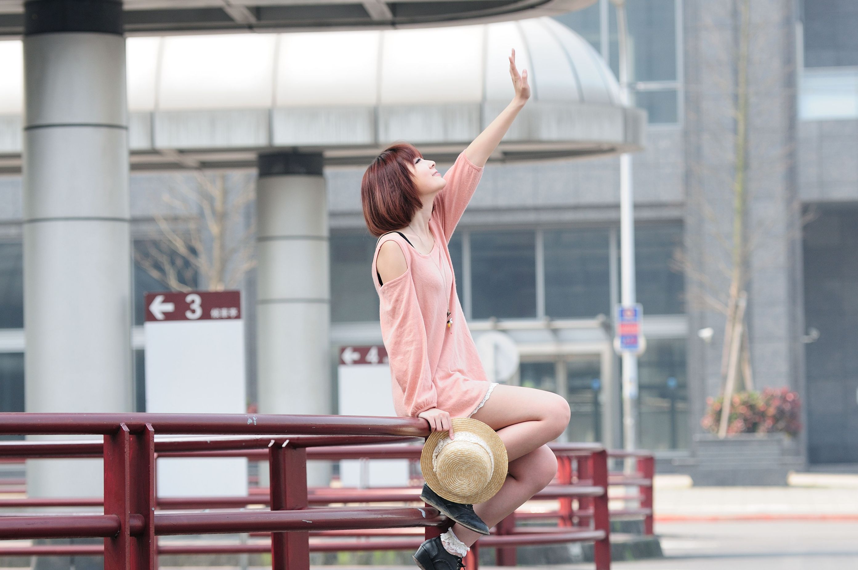 短发美女小猪patty《2组小清新街拍》-图12