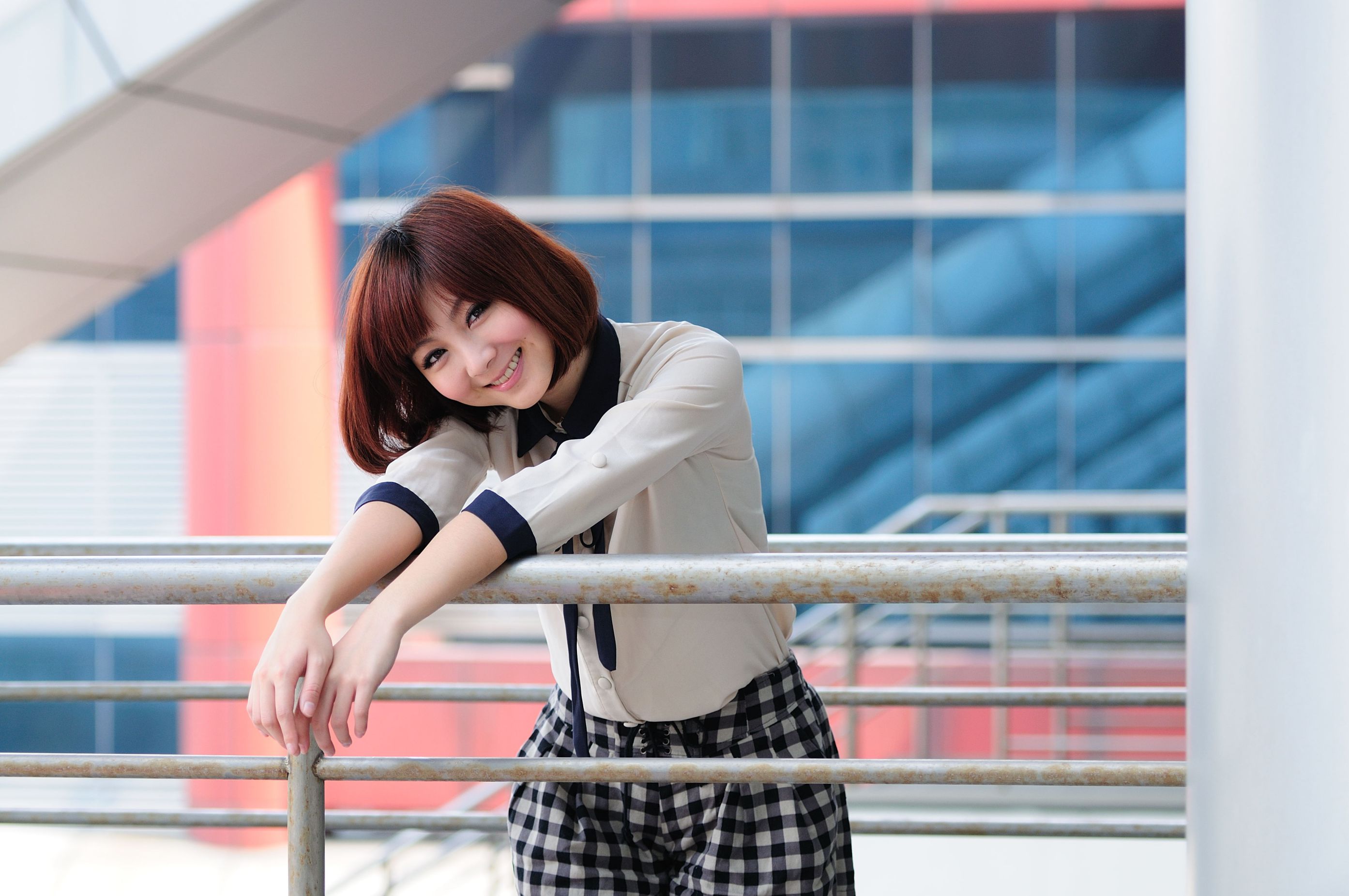 短发美女小猪patty《2组小清新街拍》-图17