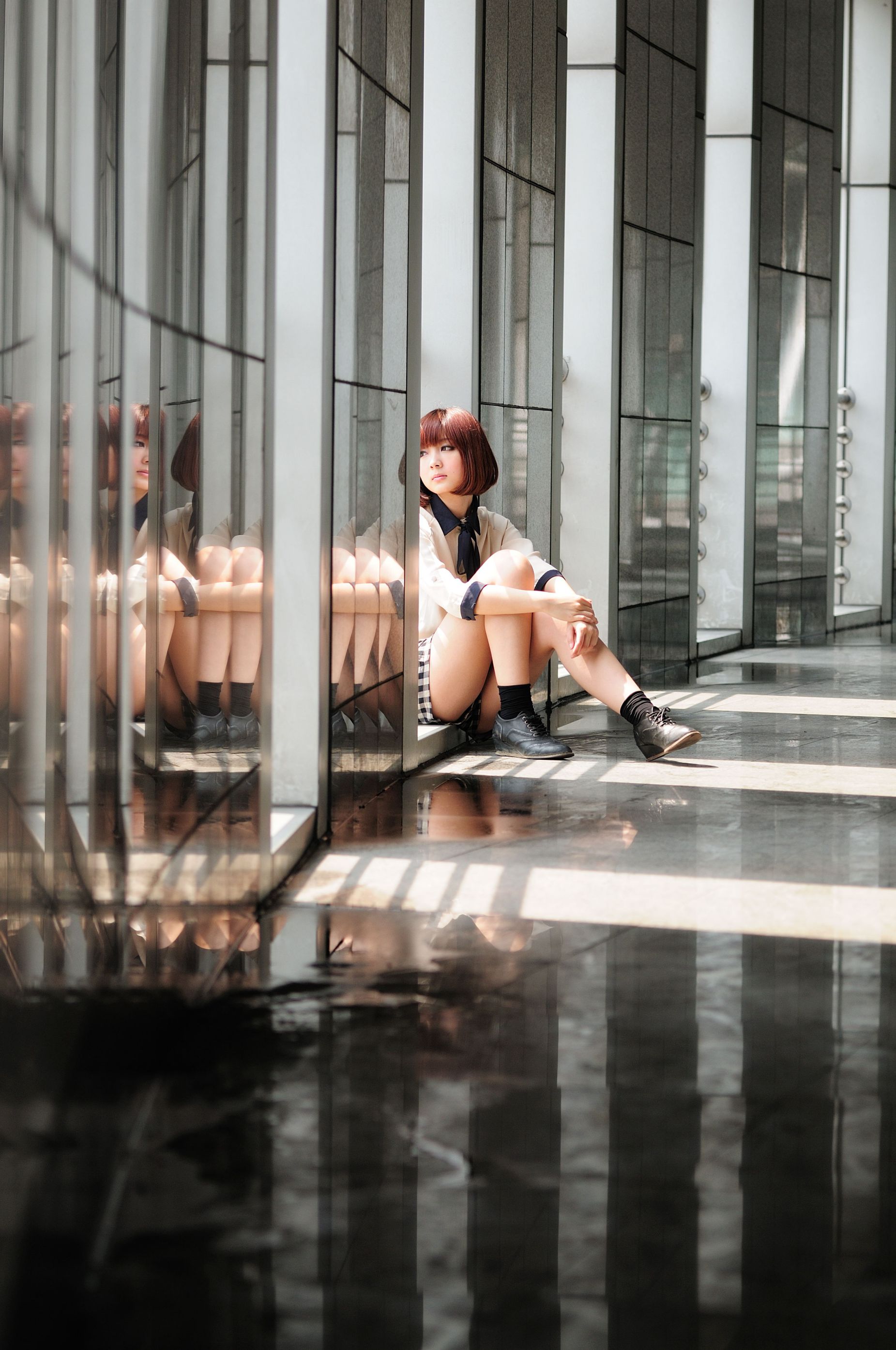 短发美女小猪patty《2组小清新街拍》-图19