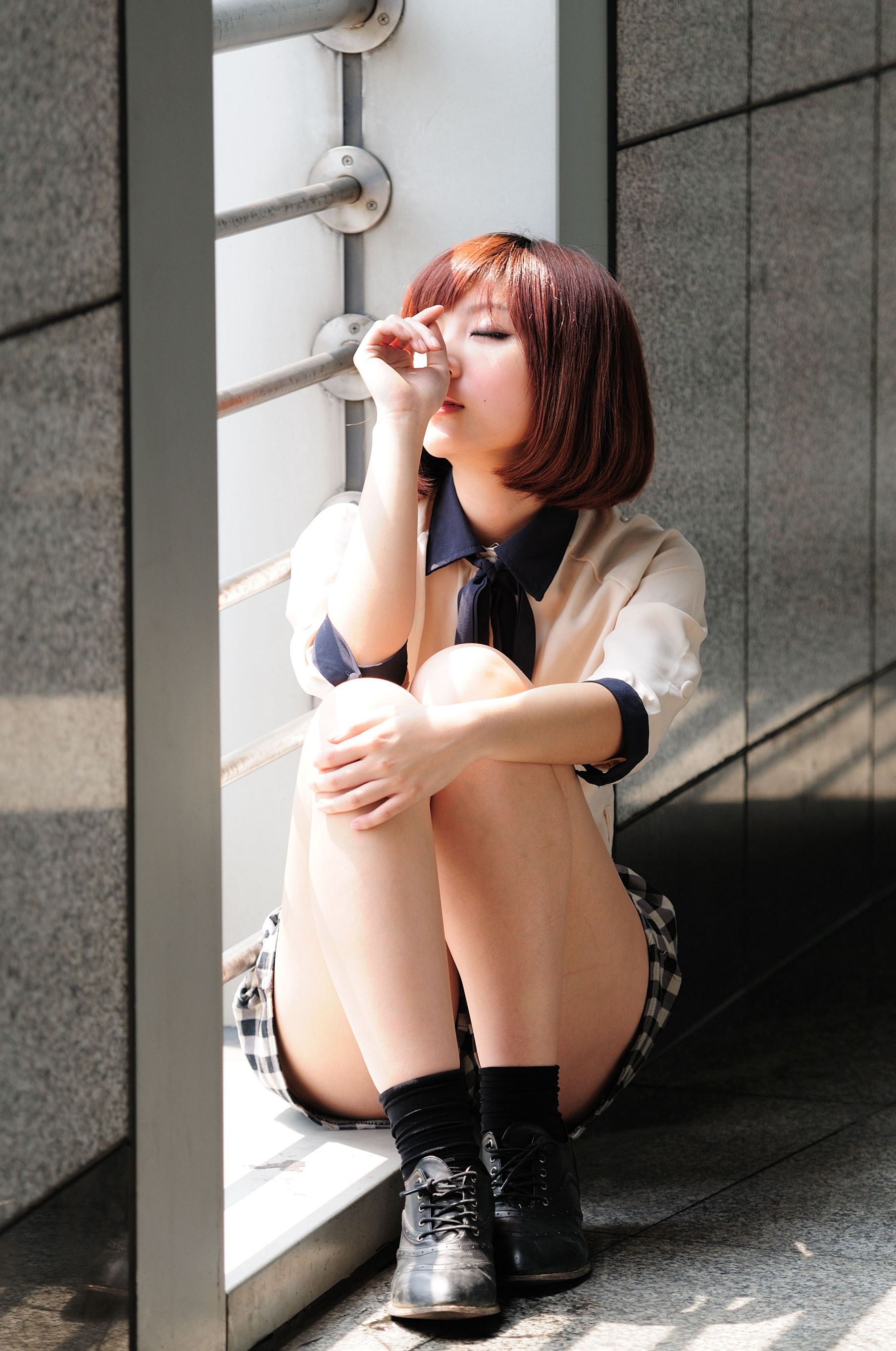 短发美女小猪patty《2组小清新街拍》-图20