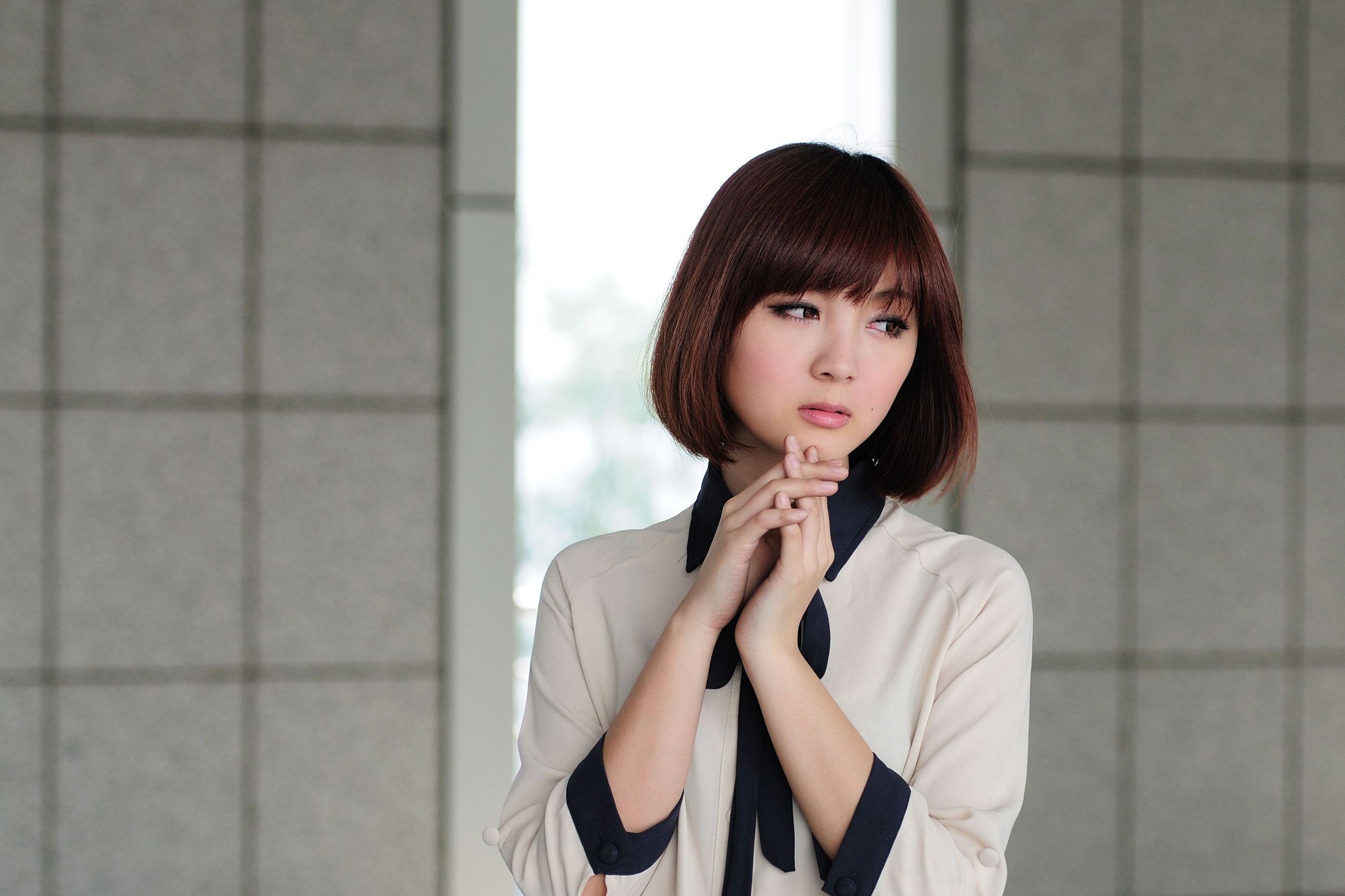 短发美女小猪patty《2组小清新街拍》-图23