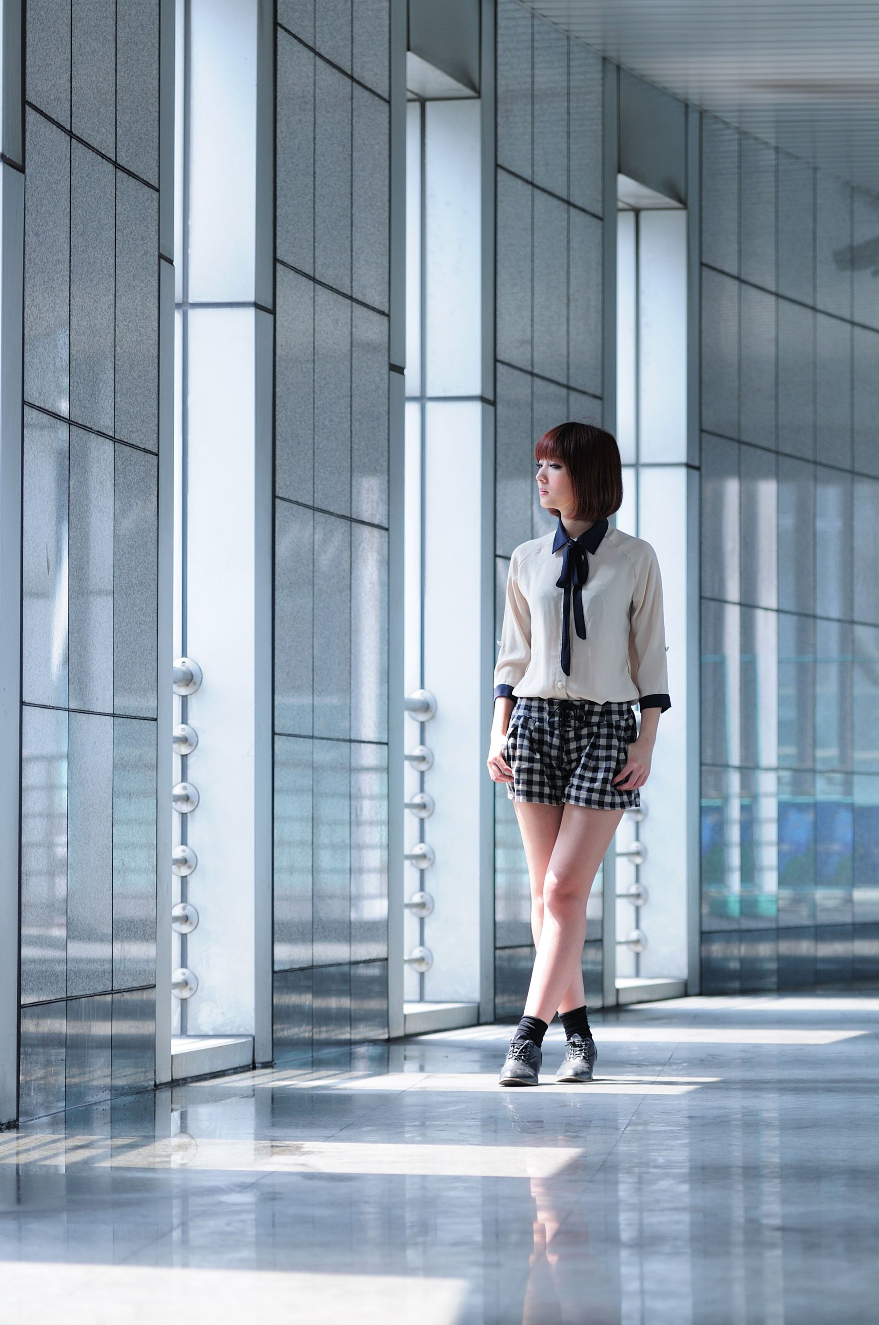 短发美女小猪patty《2组小清新街拍》-图24