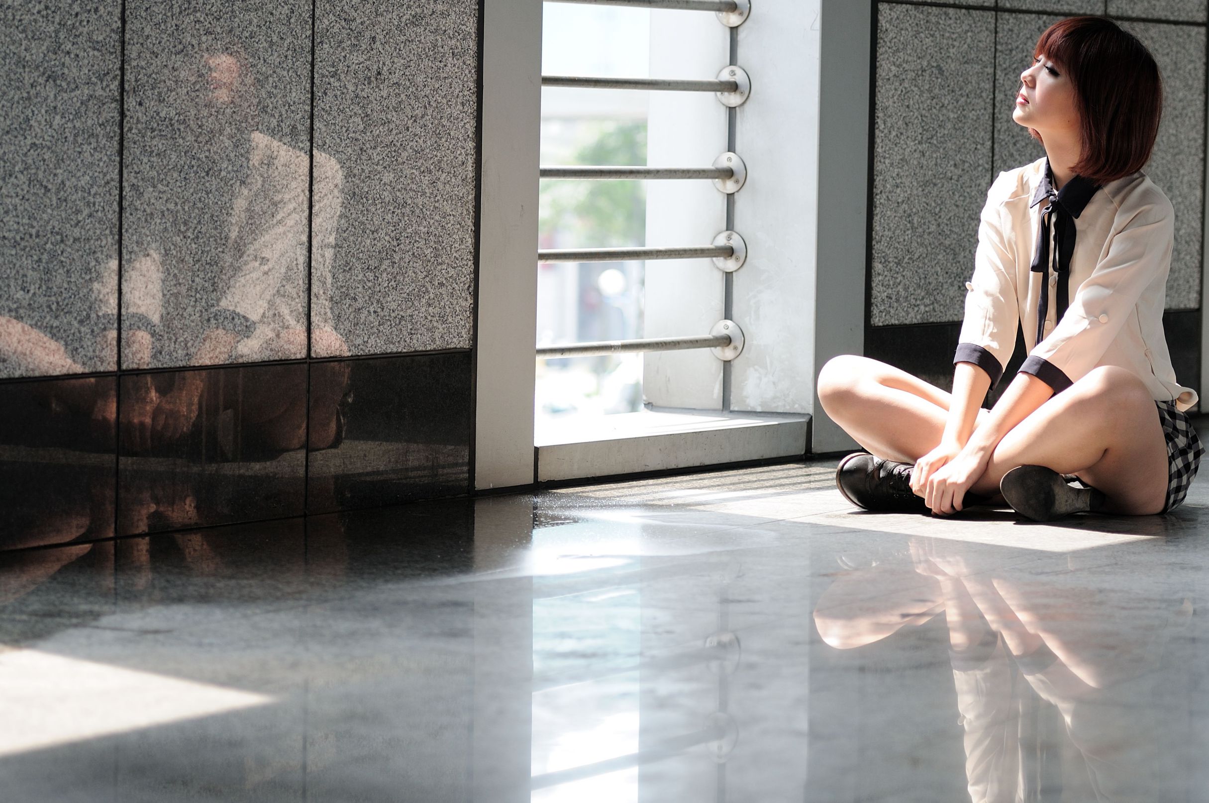 短发美女小猪patty《2组小清新街拍》-图28