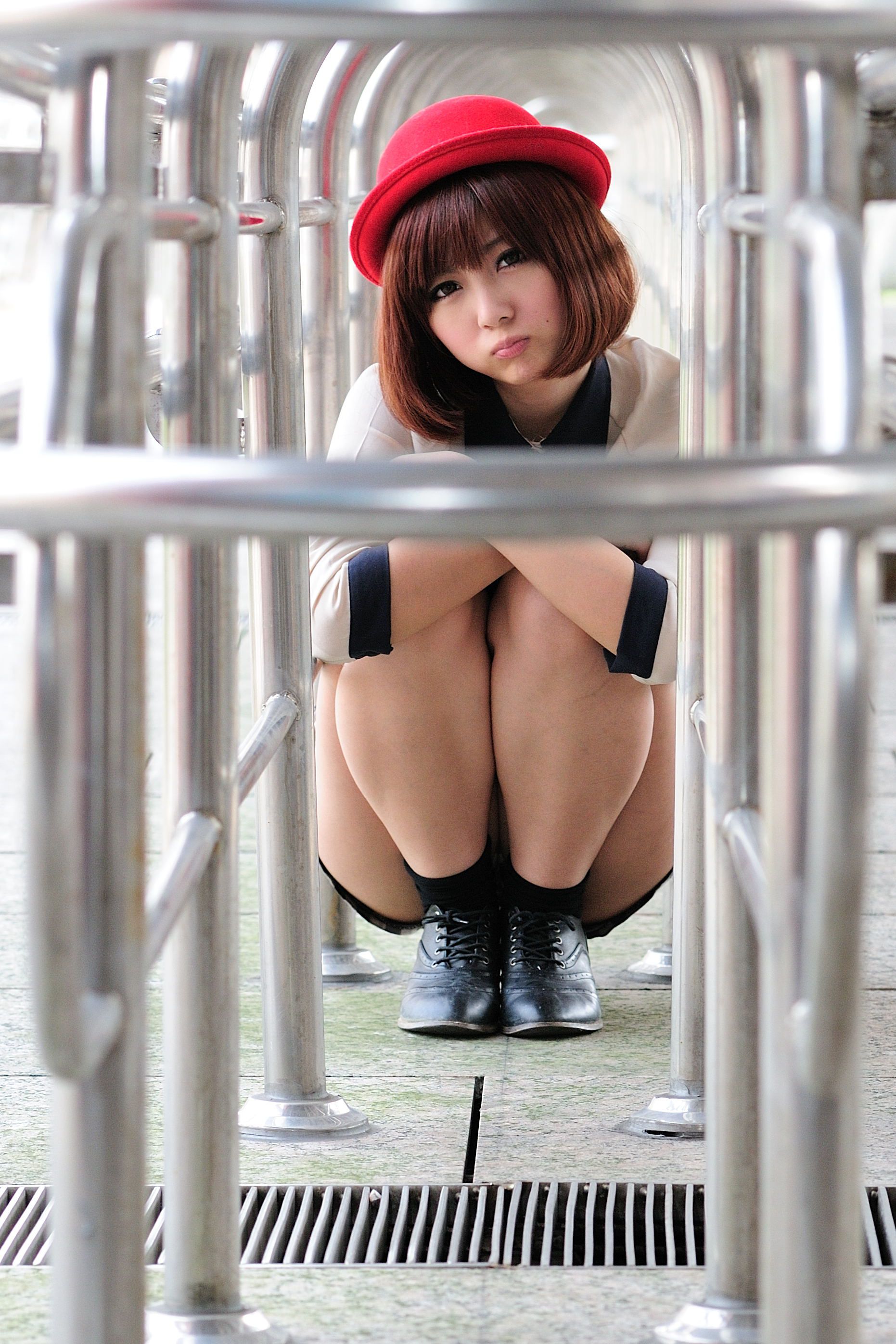 短发美女小猪patty《2组小清新街拍》-图29