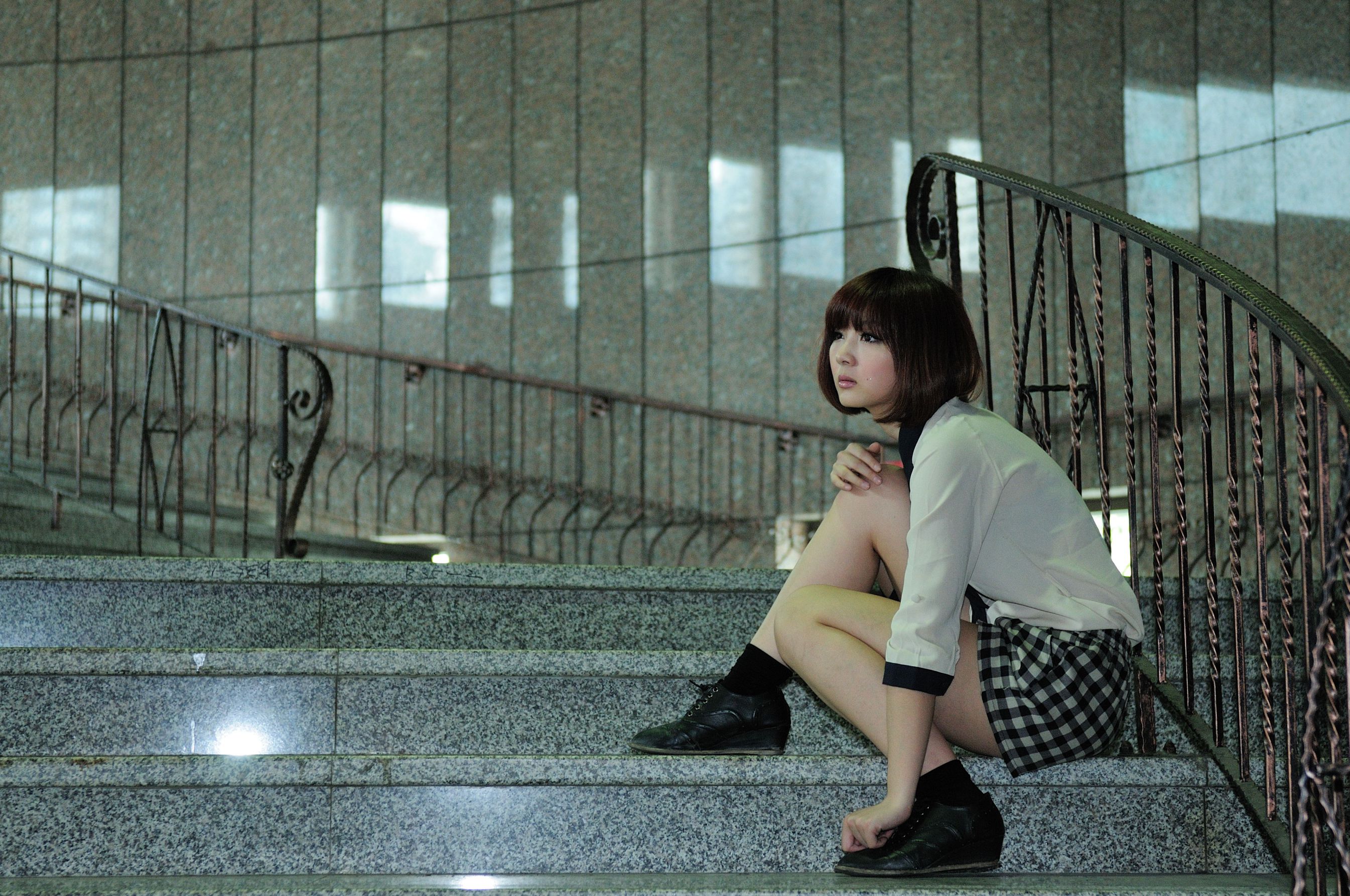 短发美女小猪patty《2组小清新街拍》-图34