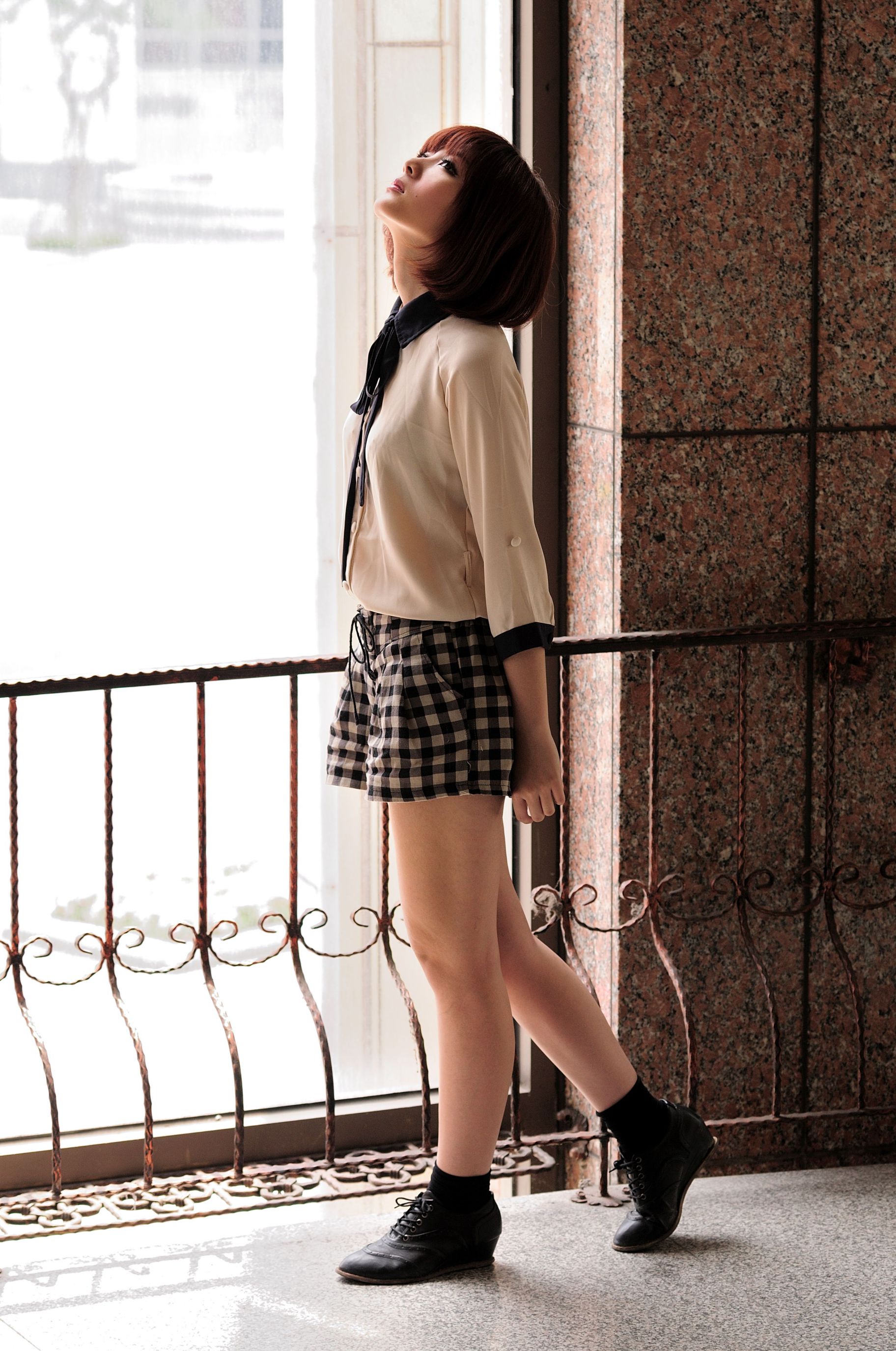 短发美女小猪patty《2组小清新街拍》-图35