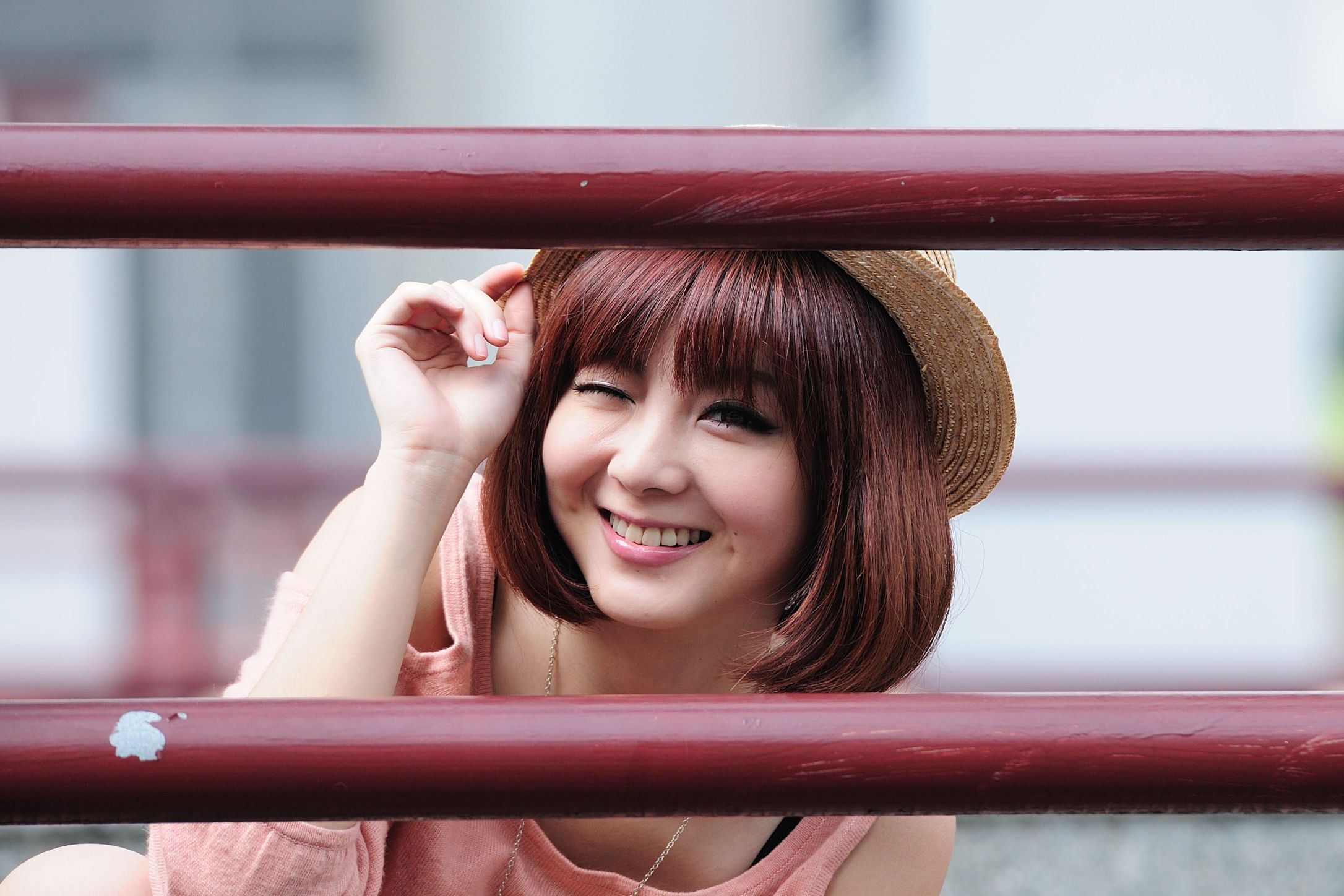 短发美女小猪patty《2组小清新街拍》-图4