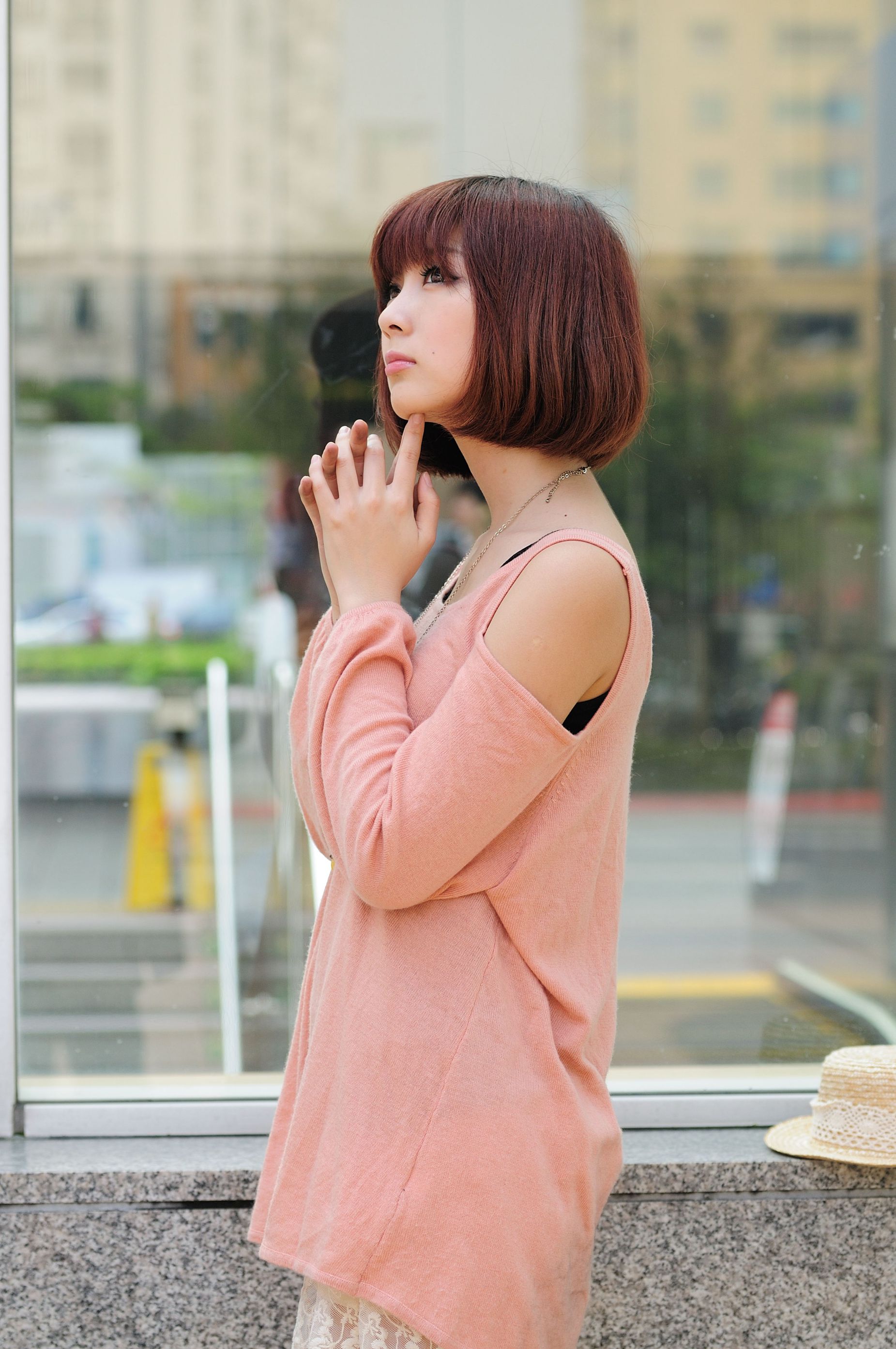 短发美女小猪patty《2组小清新街拍》-图6