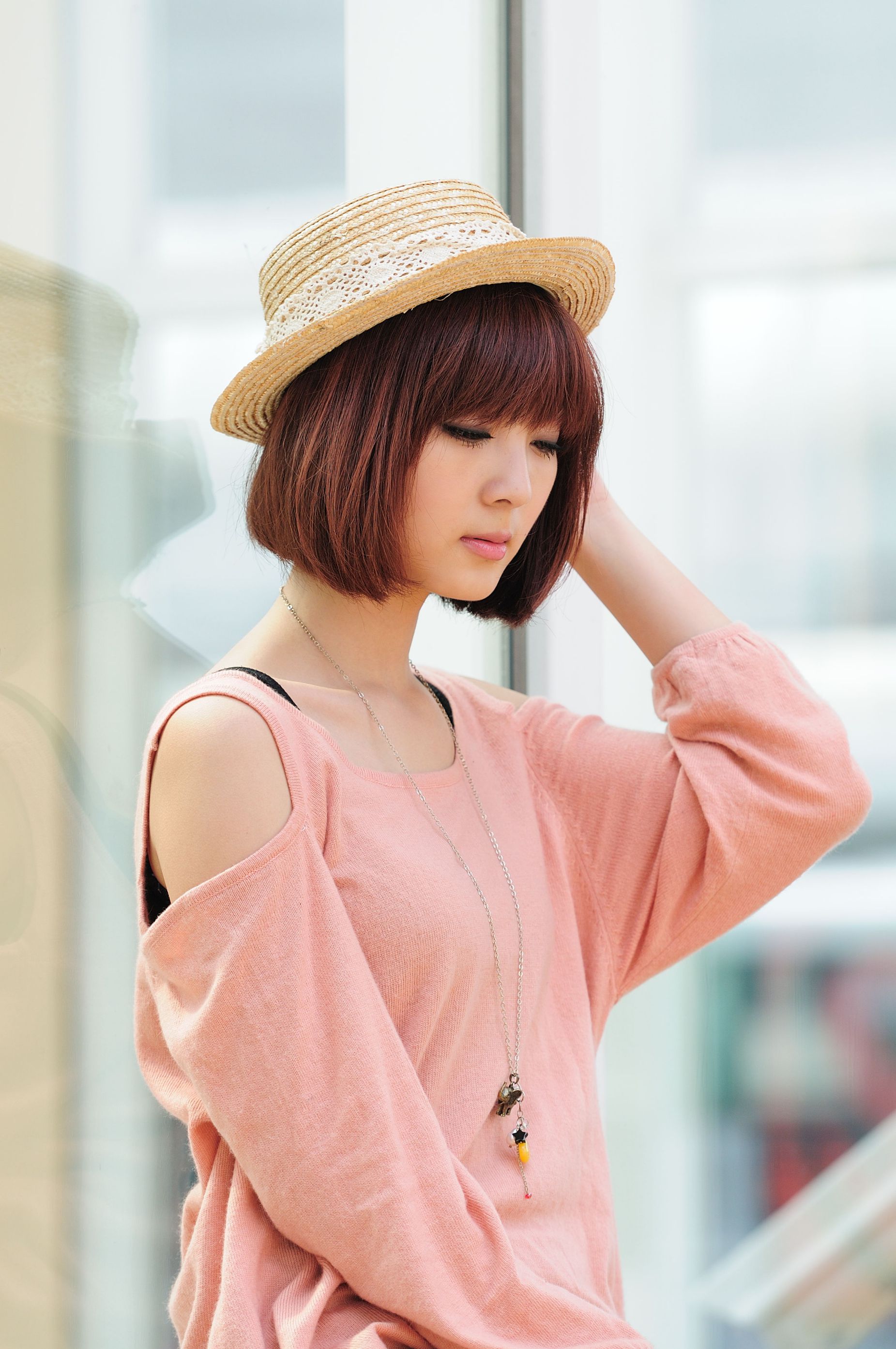 短发美女小猪patty《2组小清新街拍》-图8