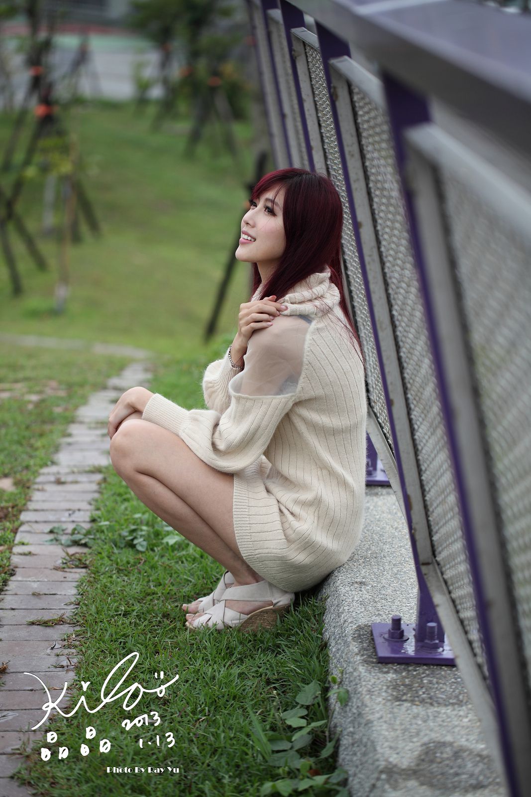 Kila晶晶/廖挺伶《针织衫套裙街拍》-图9