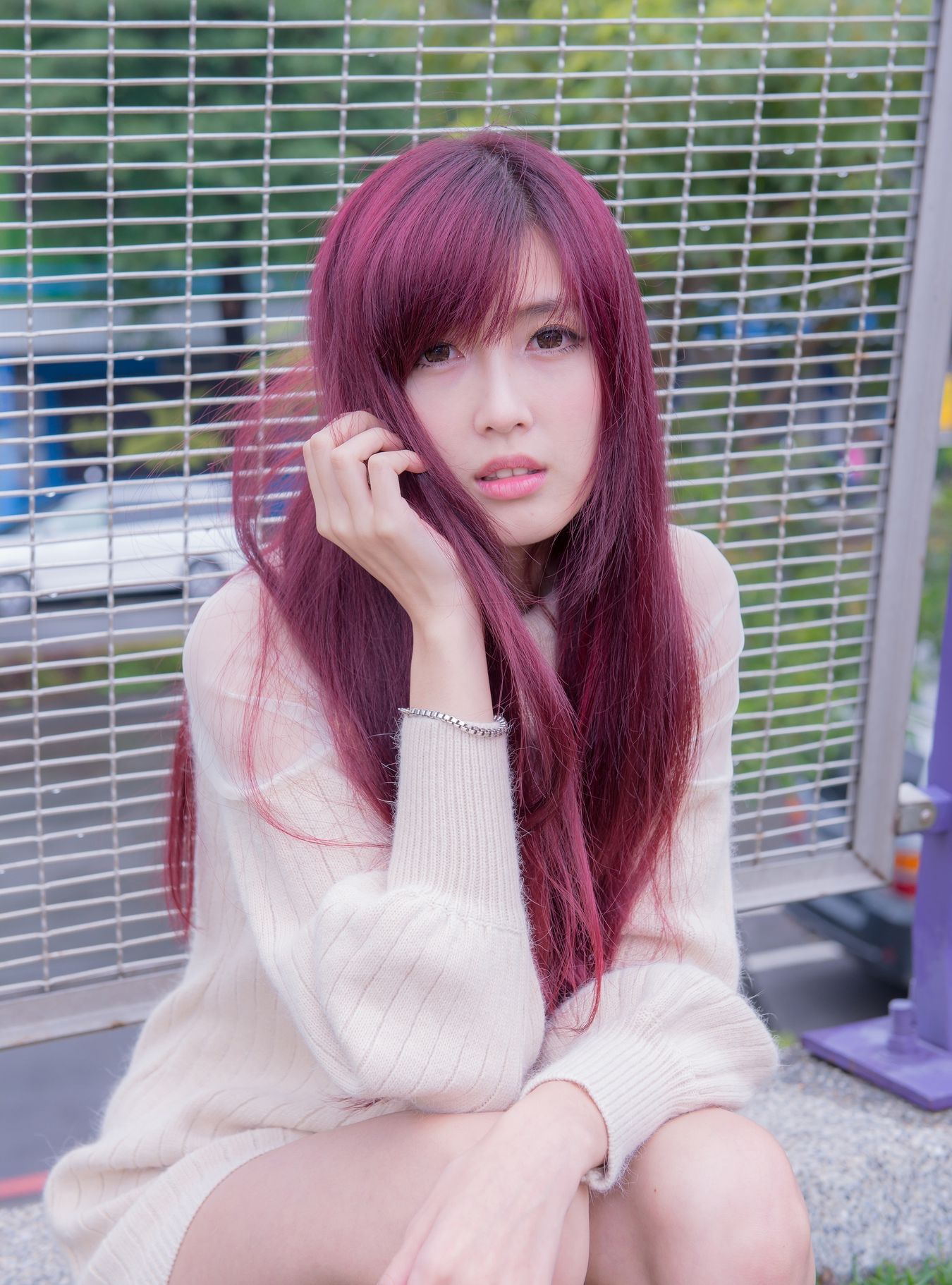 Kila晶晶/廖挺伶《针织衫套裙街拍》-图99