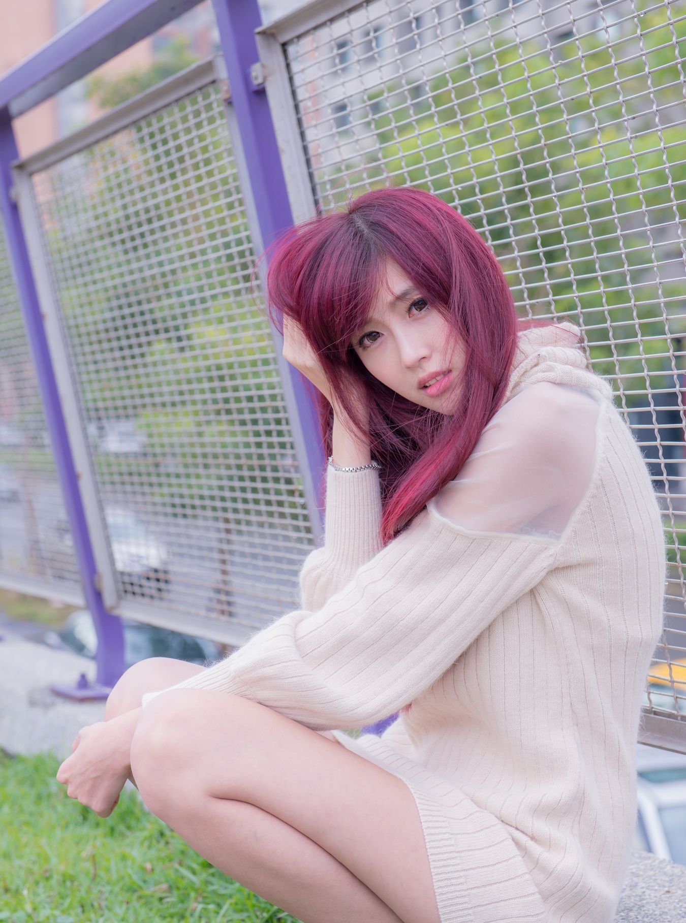 Kila晶晶/廖挺伶《针织衫套裙街拍》-图101