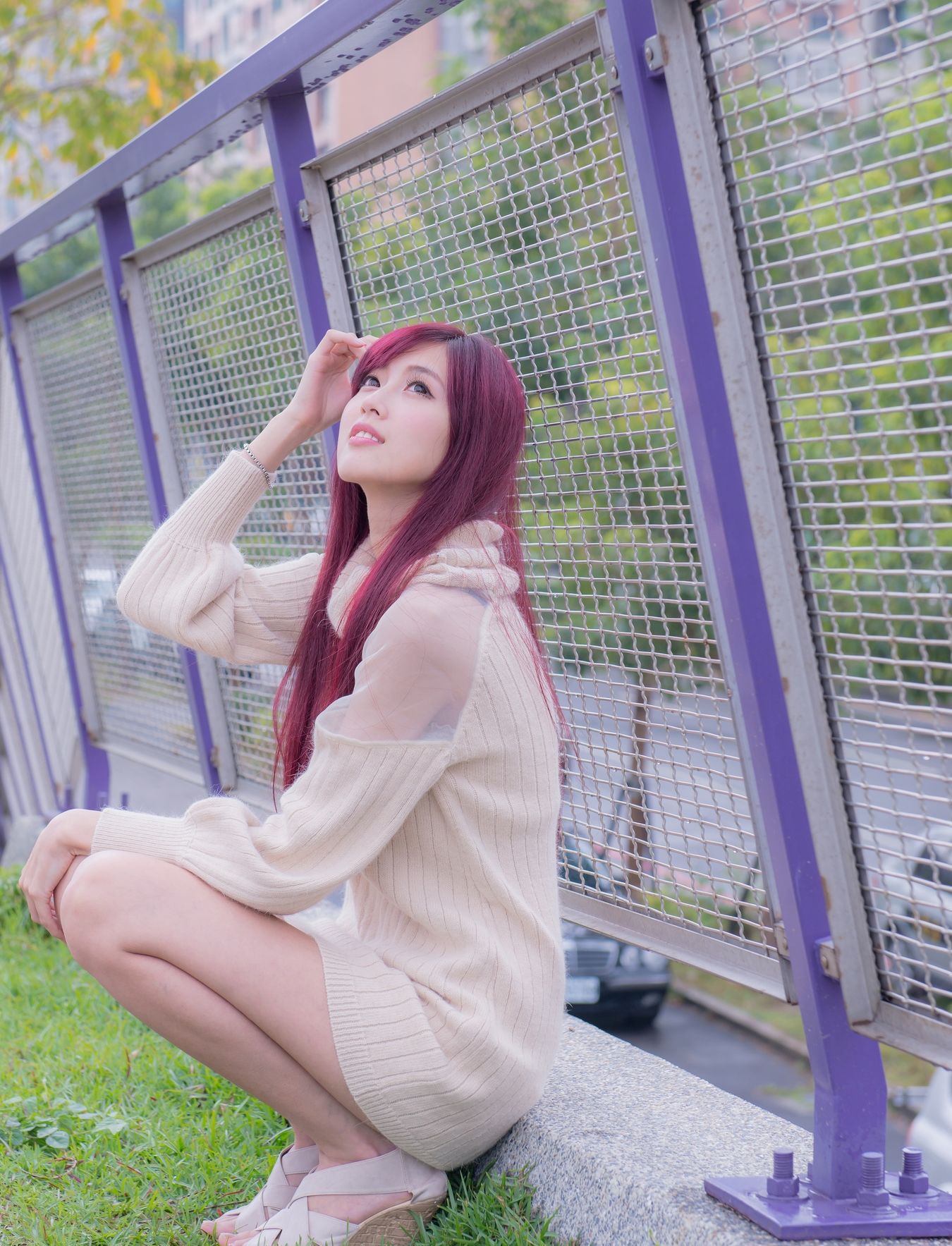 Kila晶晶/廖挺伶《针织衫套裙街拍》-图103