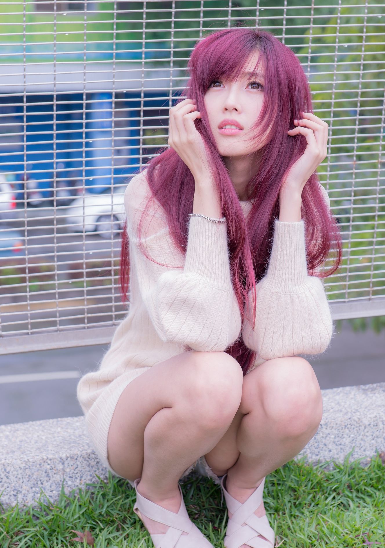 Kila晶晶/廖挺伶《针织衫套裙街拍》-图105