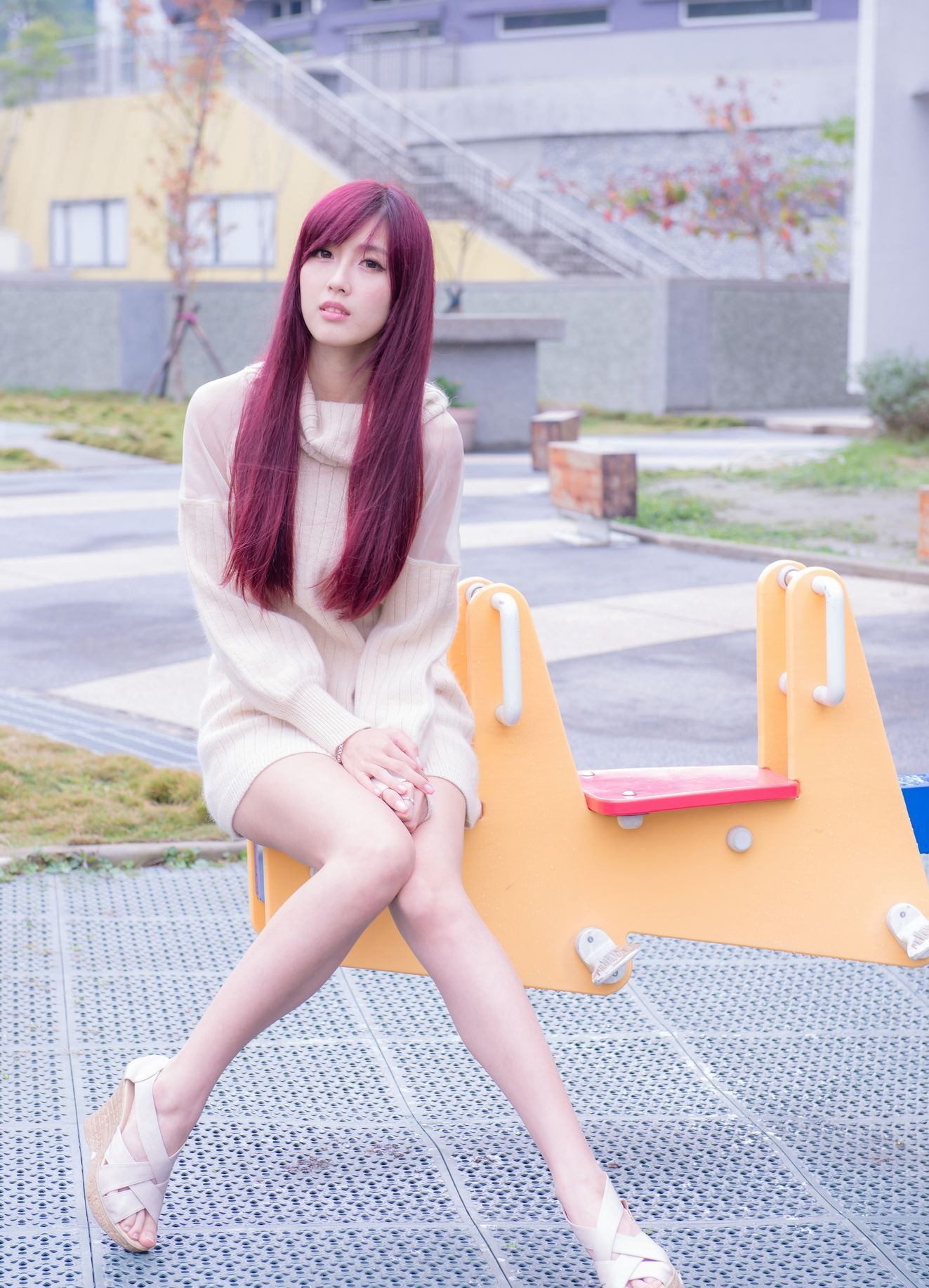 Kila晶晶/廖挺伶《针织衫套裙街拍》-图107