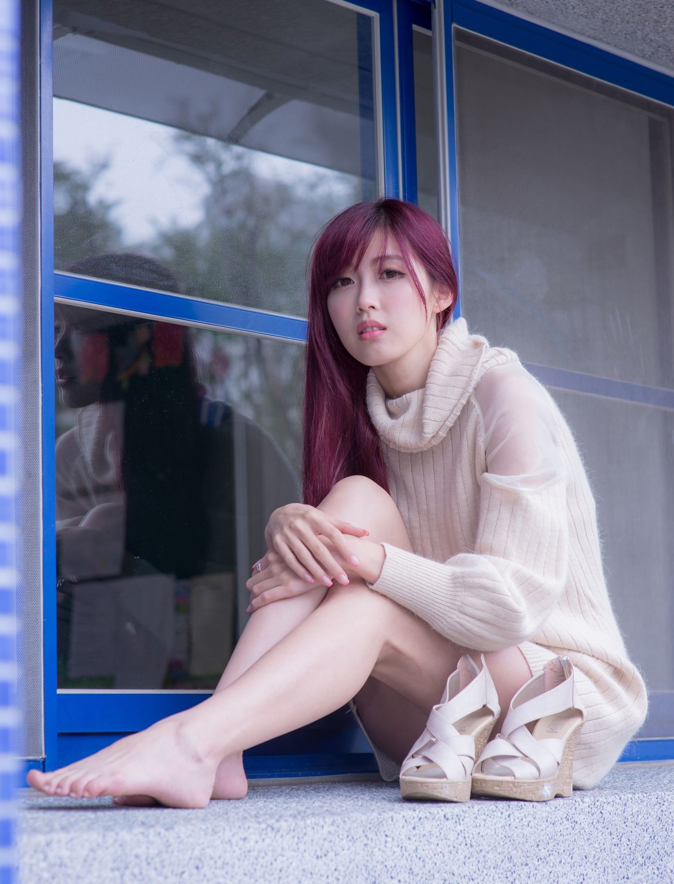 Kila晶晶/廖挺伶《针织衫套裙街拍》-图109