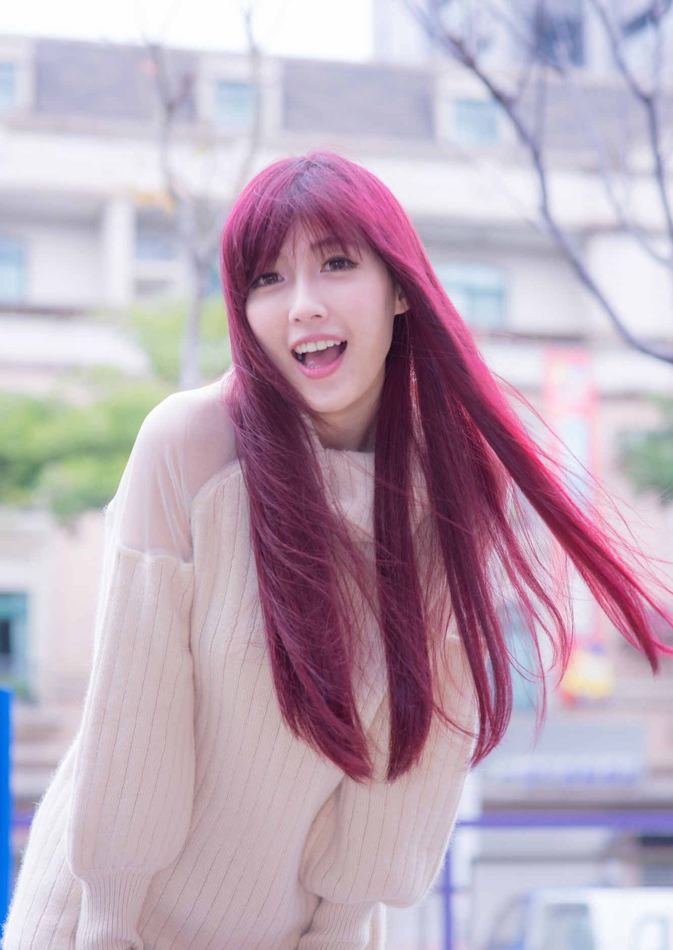 Kila晶晶/廖挺伶《针织衫套裙街拍》-图113