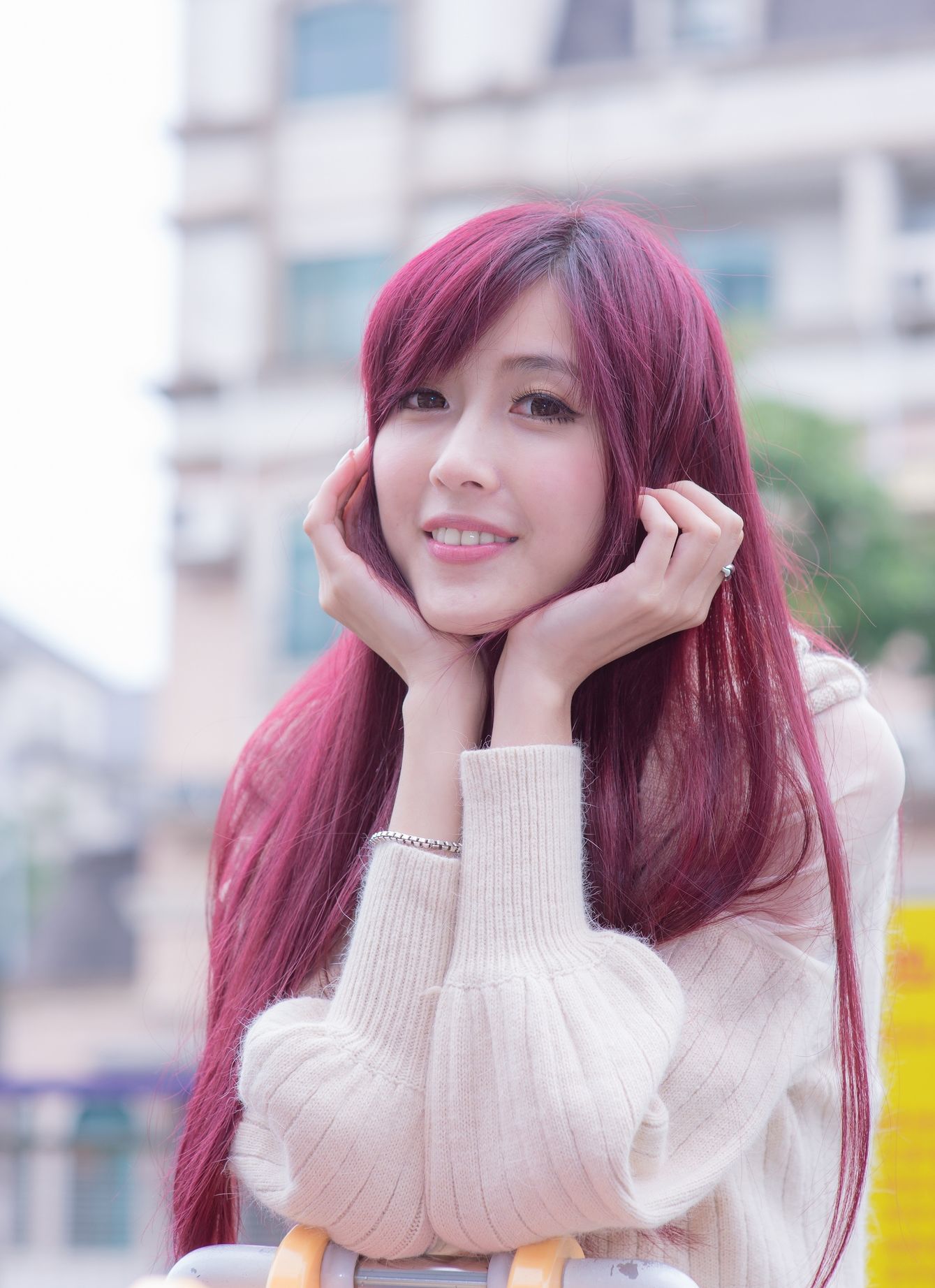 Kila晶晶/廖挺伶《针织衫套裙街拍》-图114