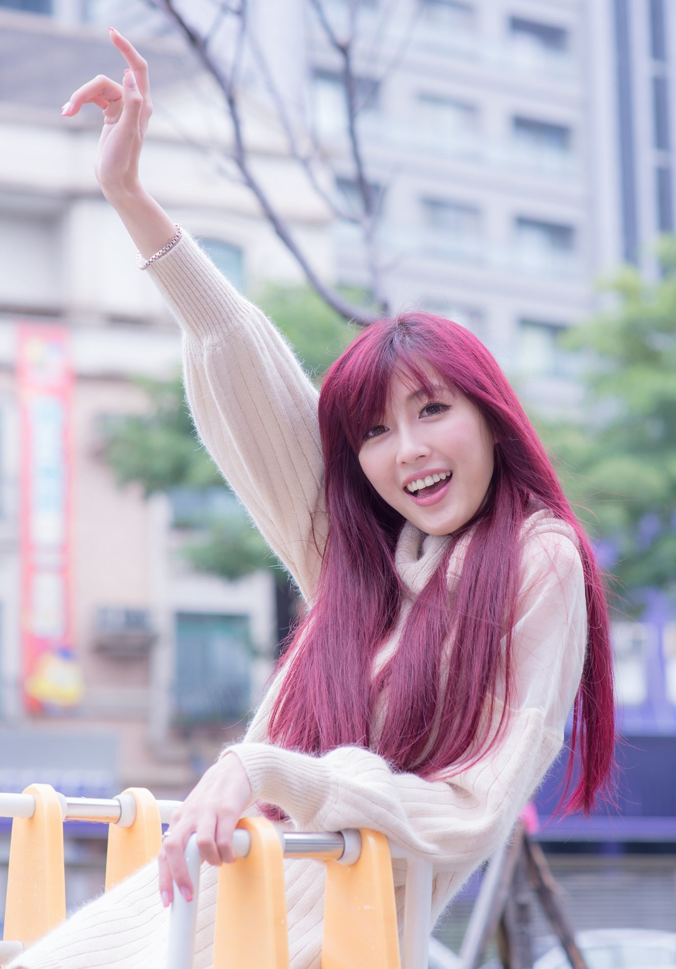 Kila晶晶/廖挺伶《针织衫套裙街拍》-图117