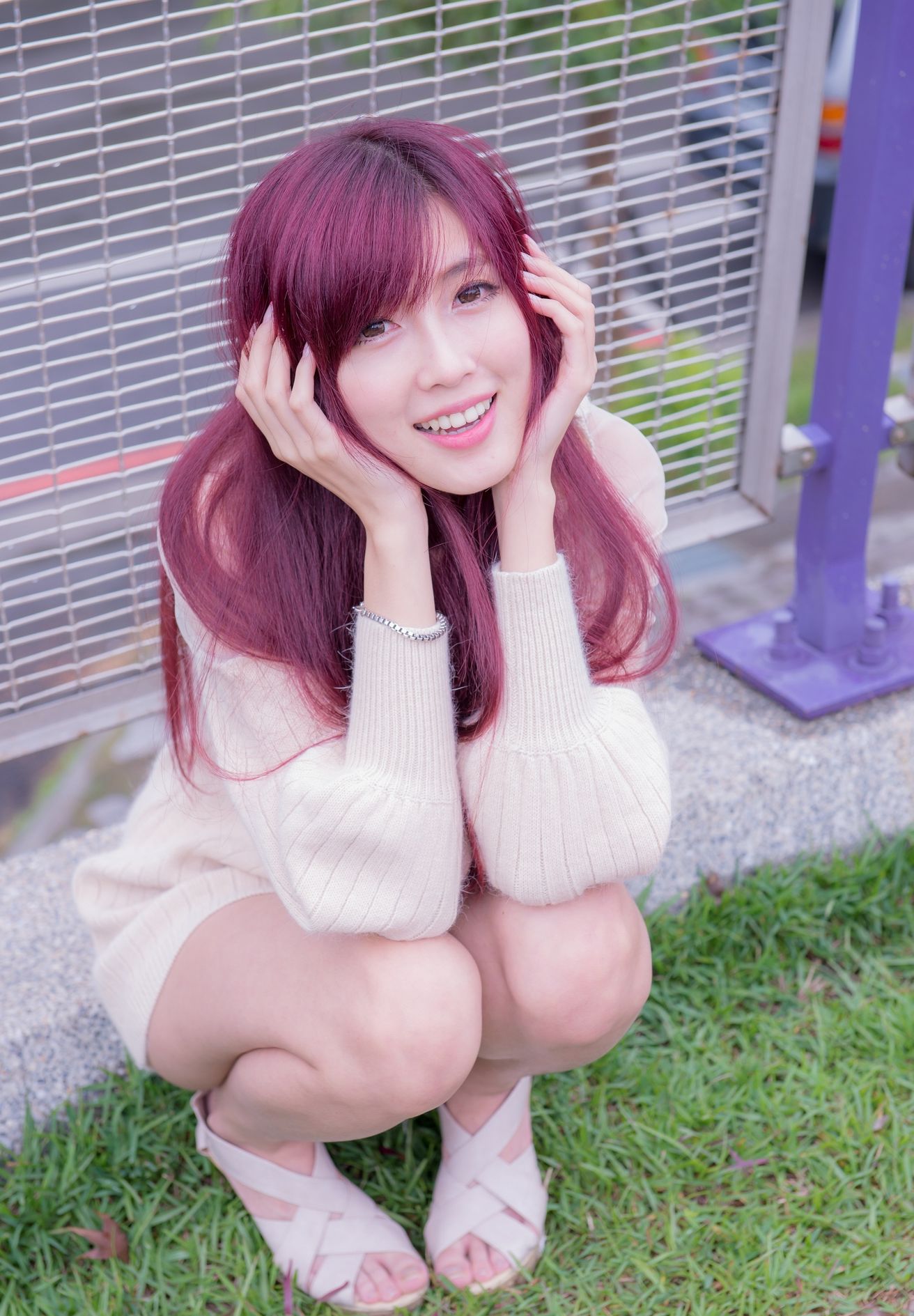 Kila晶晶/廖挺伶《针织衫套裙街拍》-图119