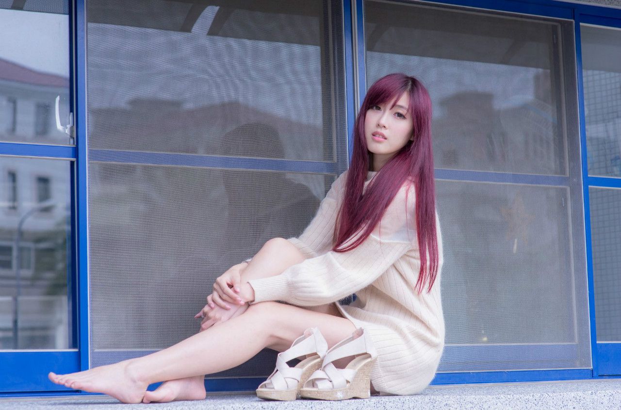 Kila晶晶/廖挺伶《针织衫套裙街拍》-图120