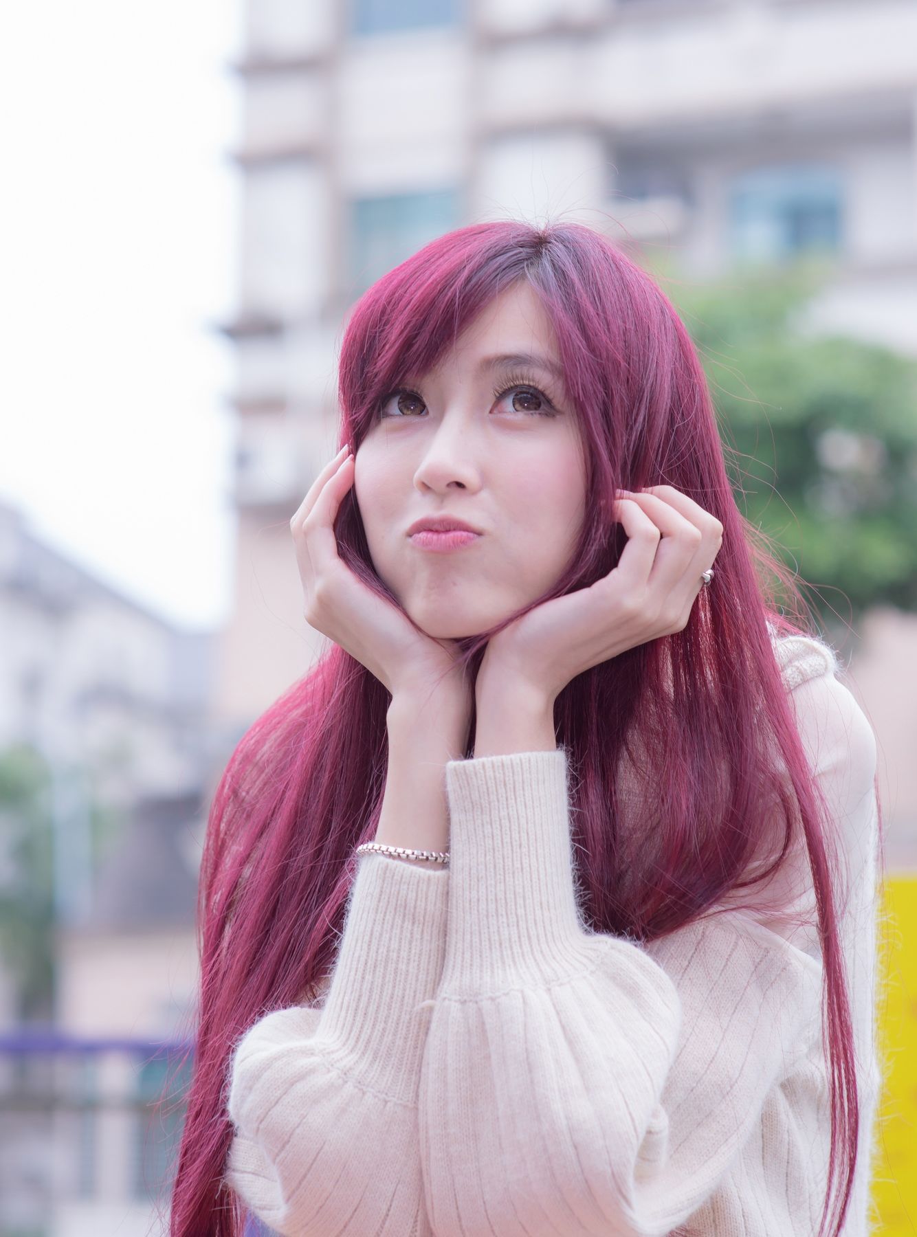 Kila晶晶/廖挺伶《针织衫套裙街拍》-图126