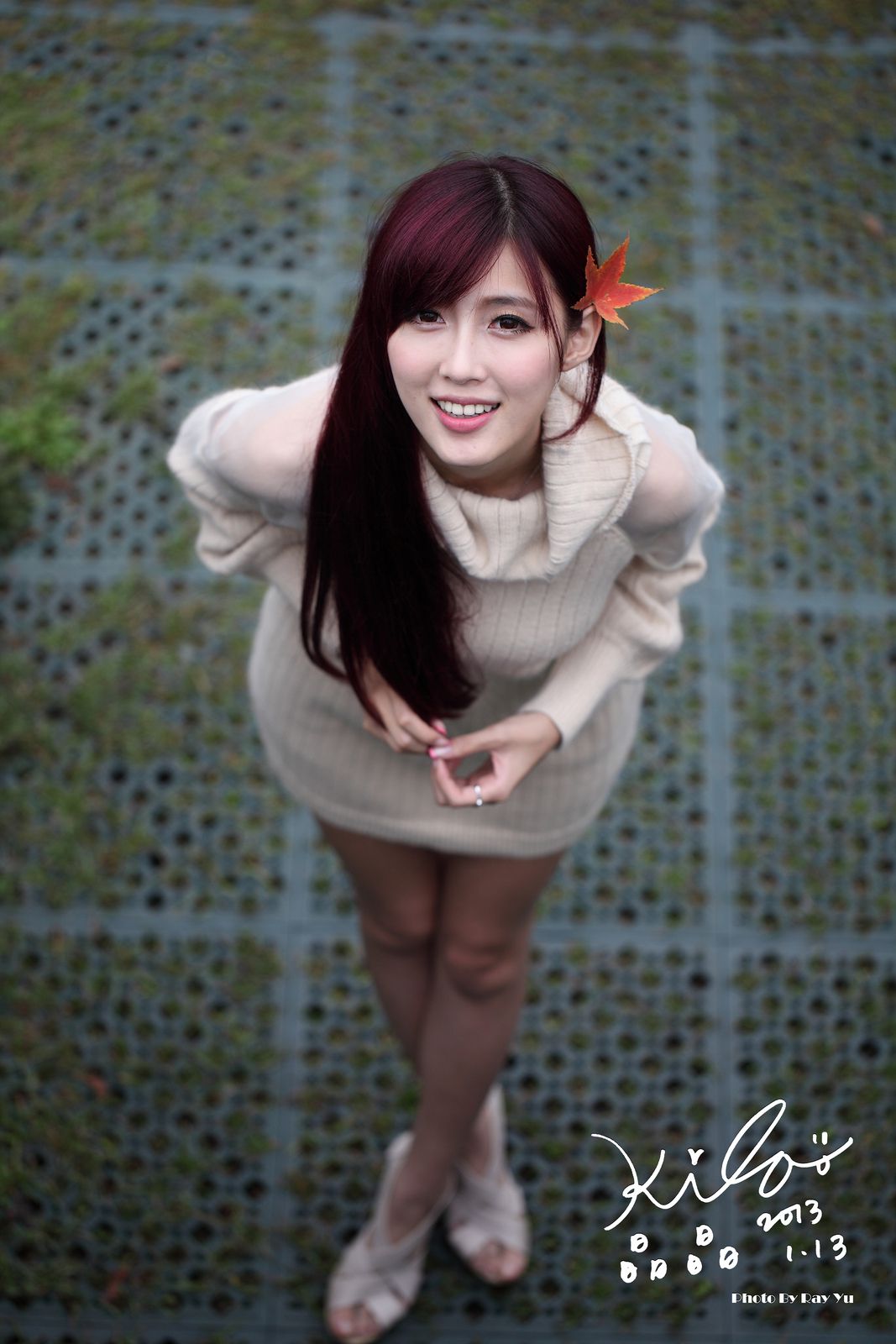 Kila晶晶/廖挺伶《针织衫套裙街拍》-图13