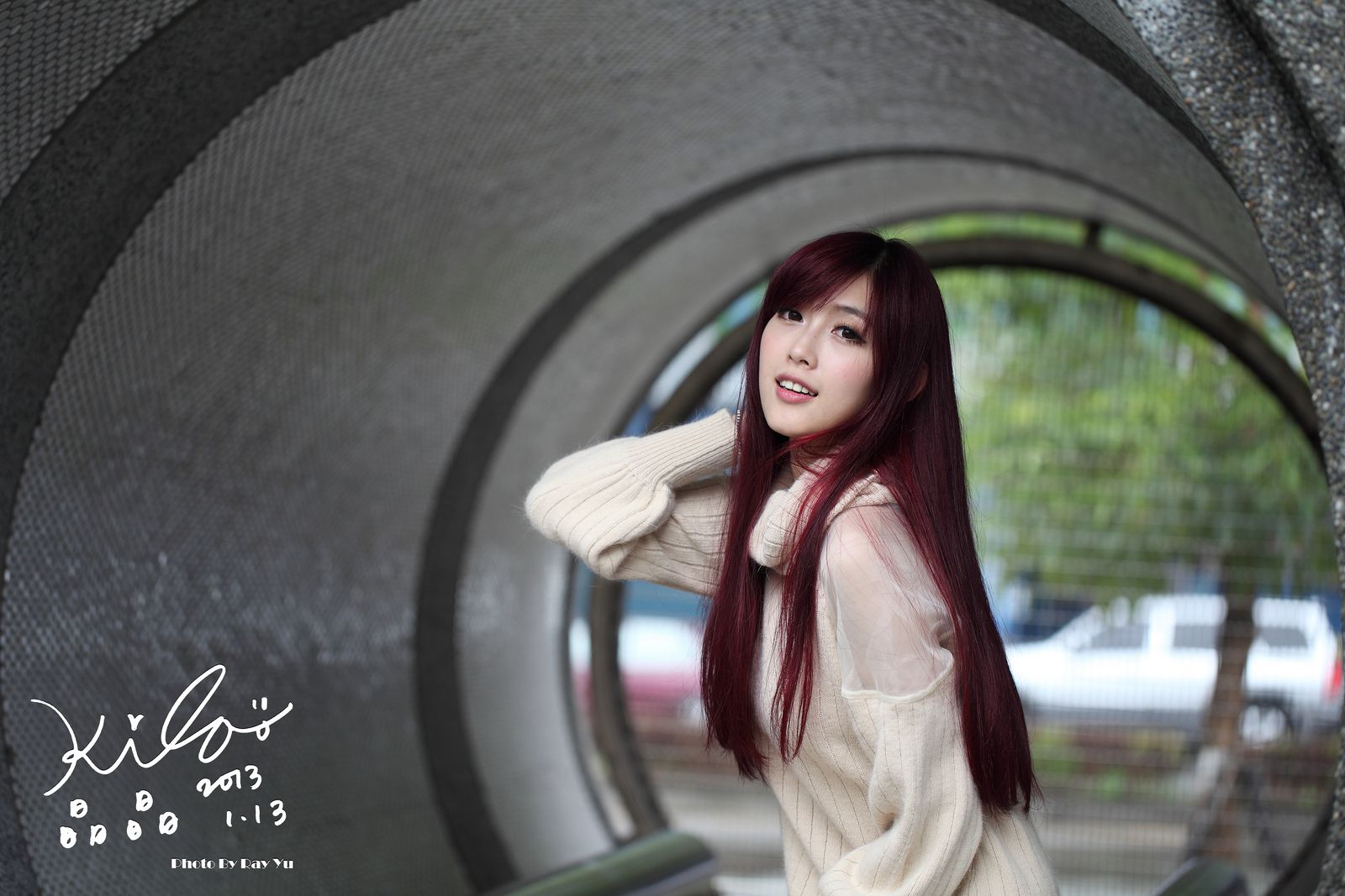 Kila晶晶/廖挺伶《针织衫套裙街拍》-图16