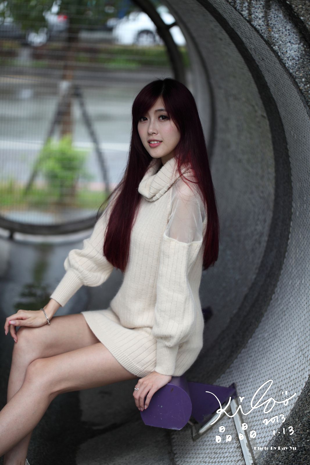 Kila晶晶/廖挺伶《针织衫套裙街拍》-图17