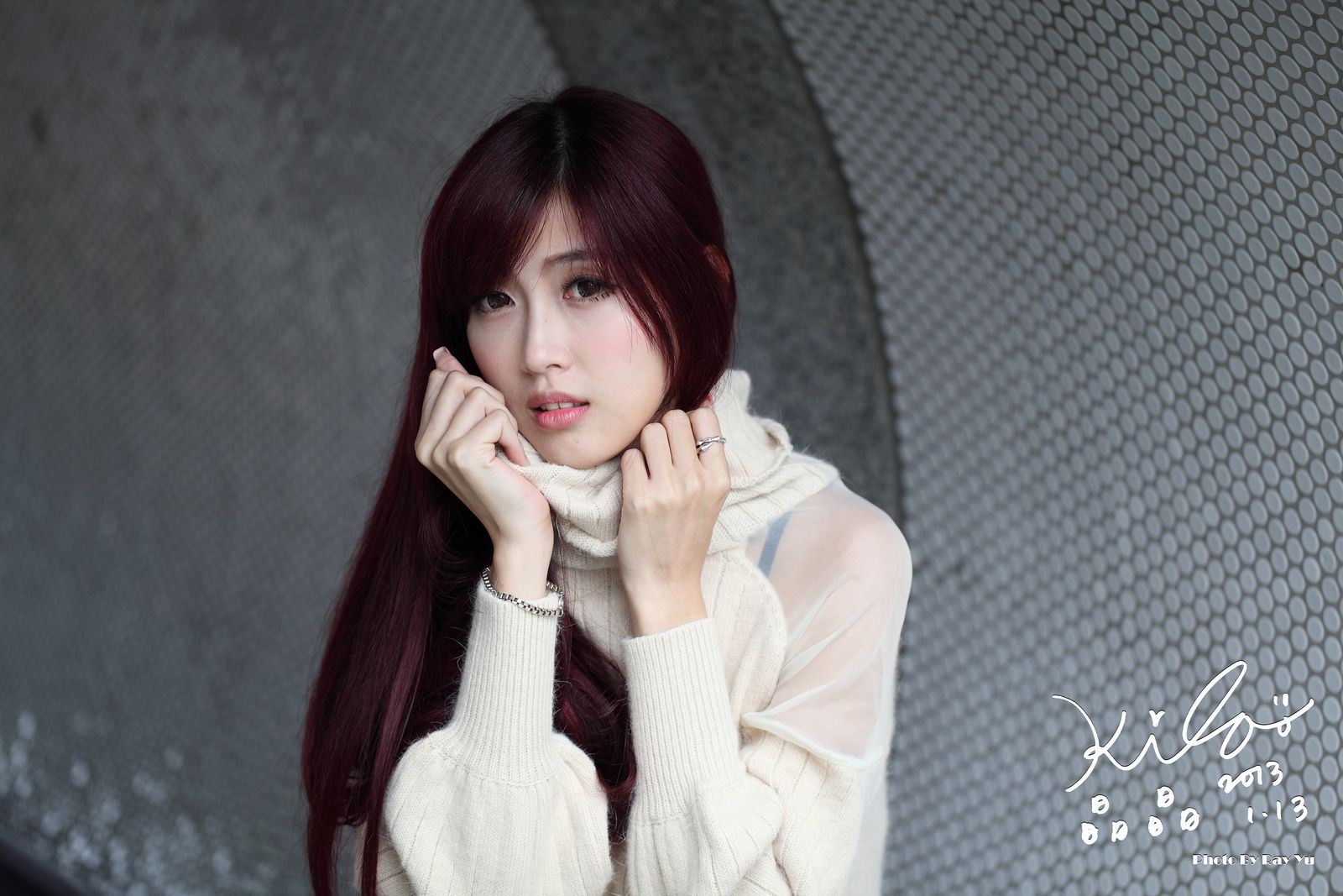 Kila晶晶/廖挺伶《针织衫套裙街拍》-图18