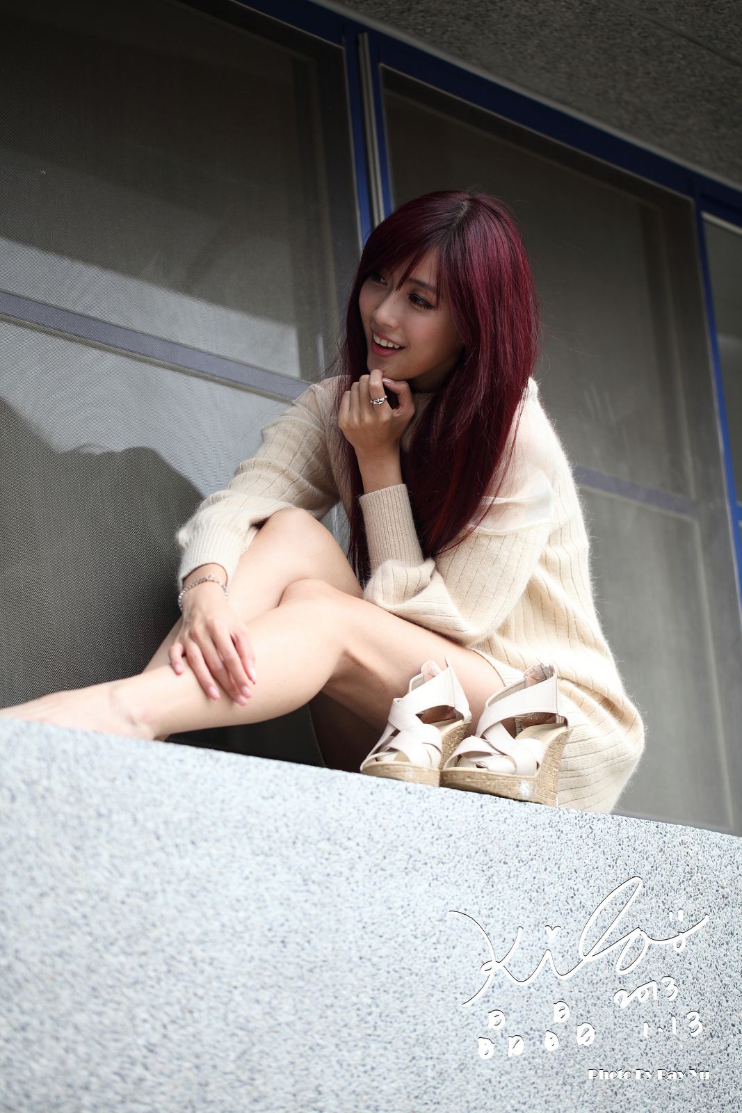 Kila晶晶/廖挺伶《针织衫套裙街拍》-图26