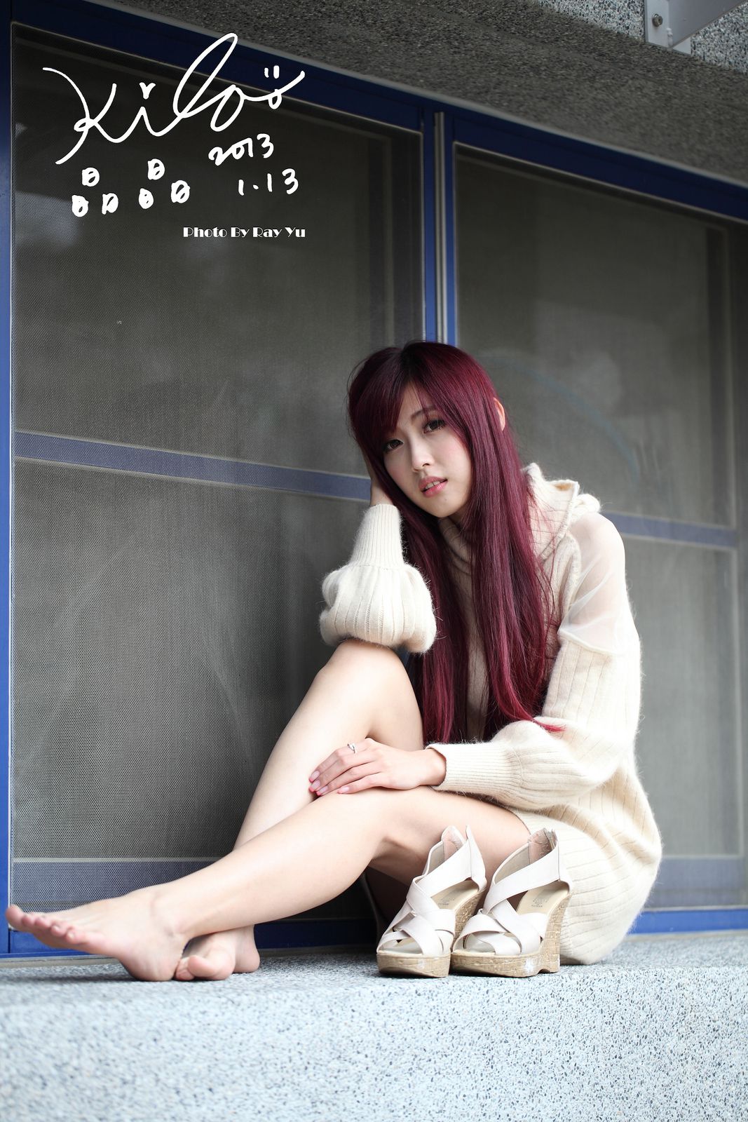 Kila晶晶/廖挺伶《针织衫套裙街拍》-图29