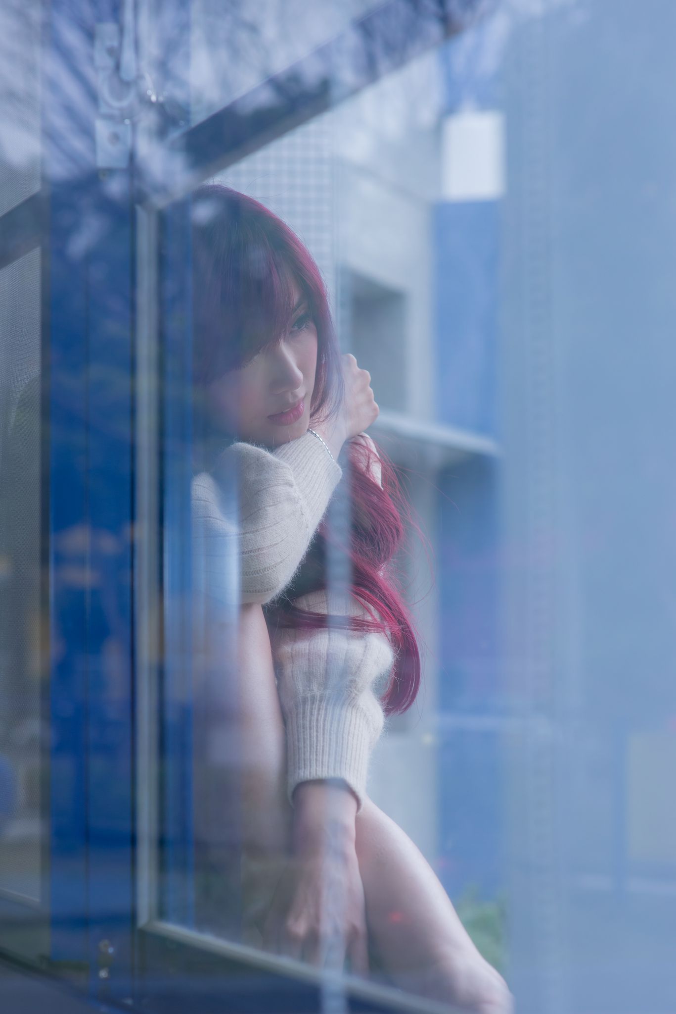 Kila晶晶/廖挺伶《针织衫套裙街拍》-图30