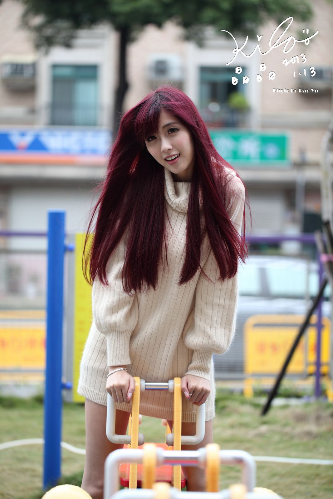 Kila晶晶/廖挺伶《针织衫套裙街拍》-图37
