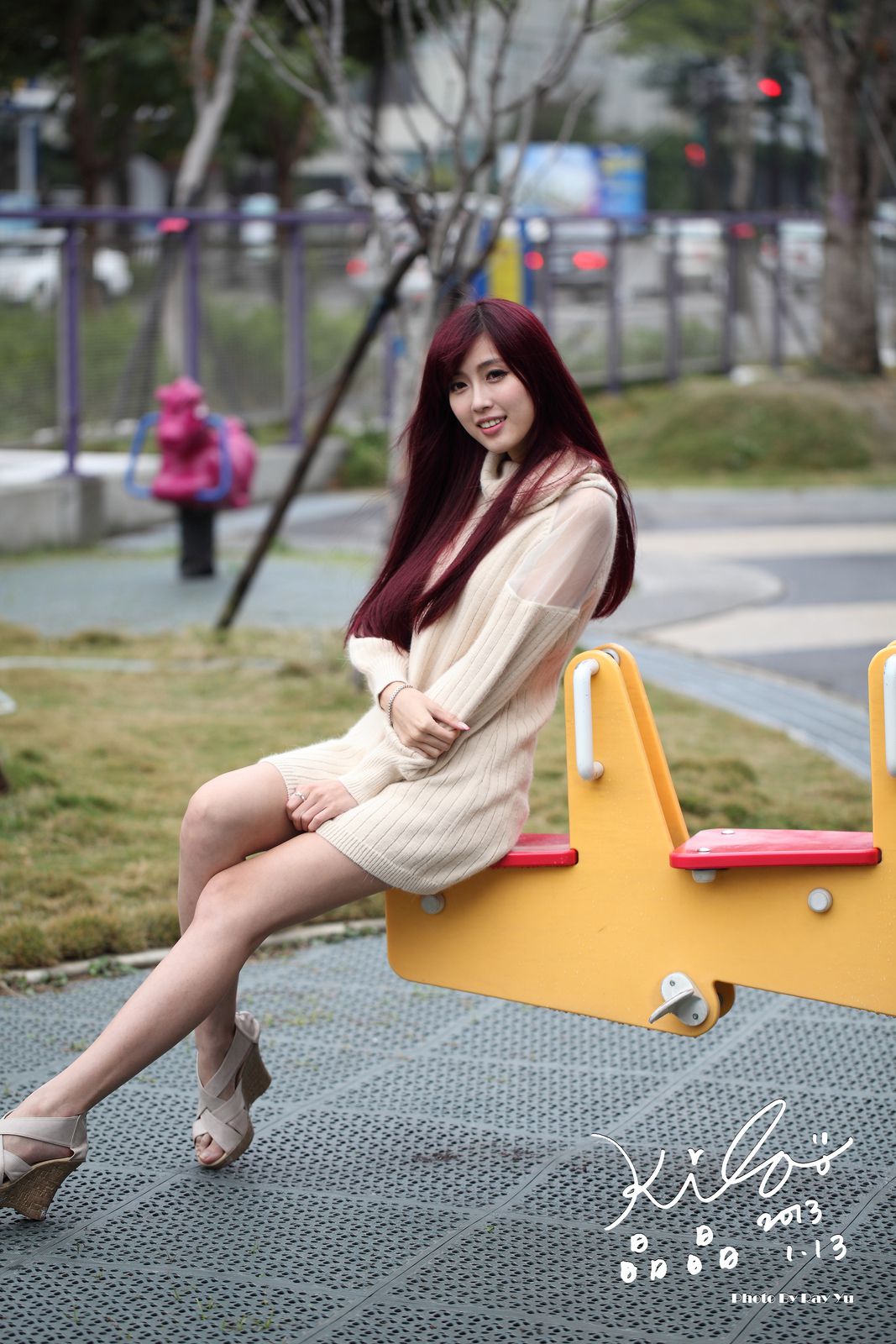 Kila晶晶/廖挺伶《针织衫套裙街拍》-图38