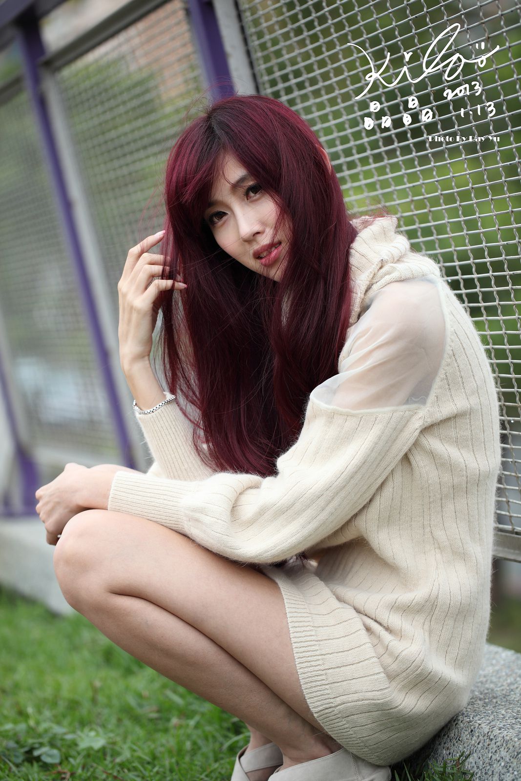 Kila晶晶/廖挺伶《针织衫套裙街拍》-图45