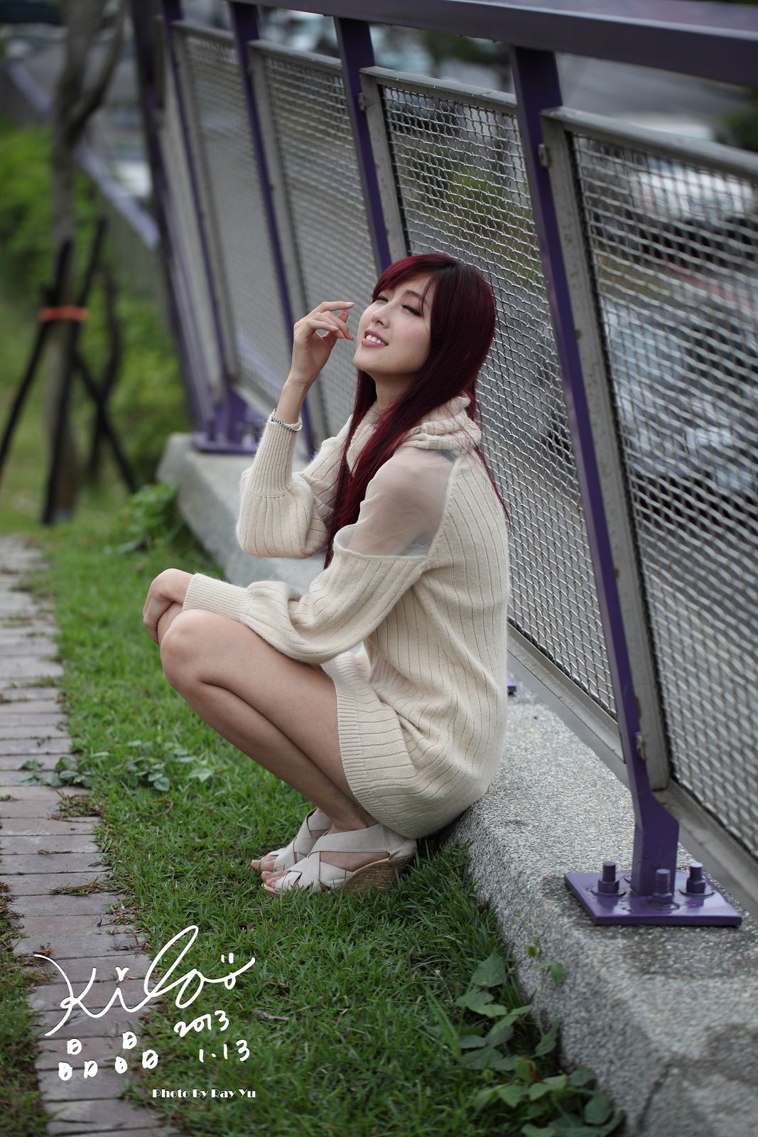 Kila晶晶/廖挺伶《针织衫套裙街拍》-图51