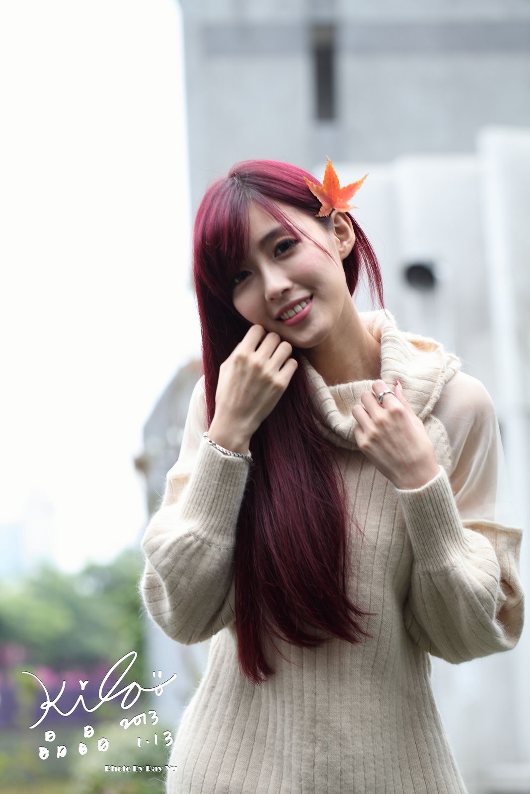 Kila晶晶/廖挺伶《针织衫套裙街拍》-图53