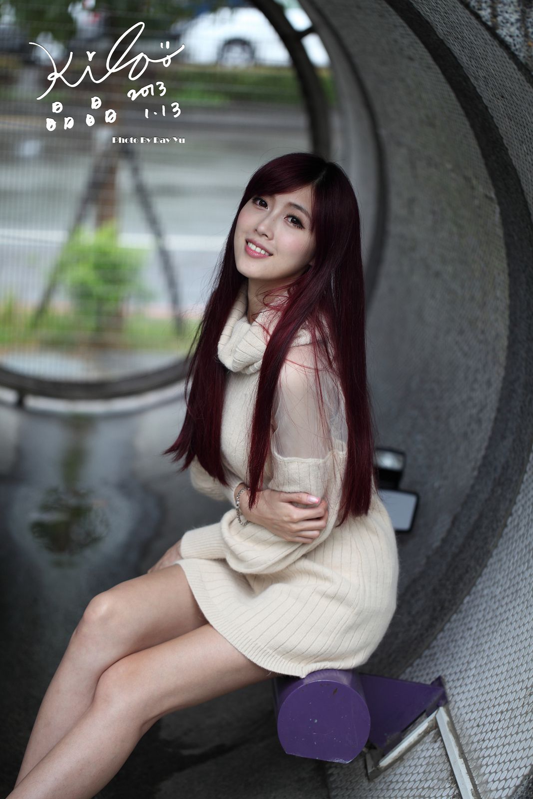 Kila晶晶/廖挺伶《针织衫套裙街拍》-图56