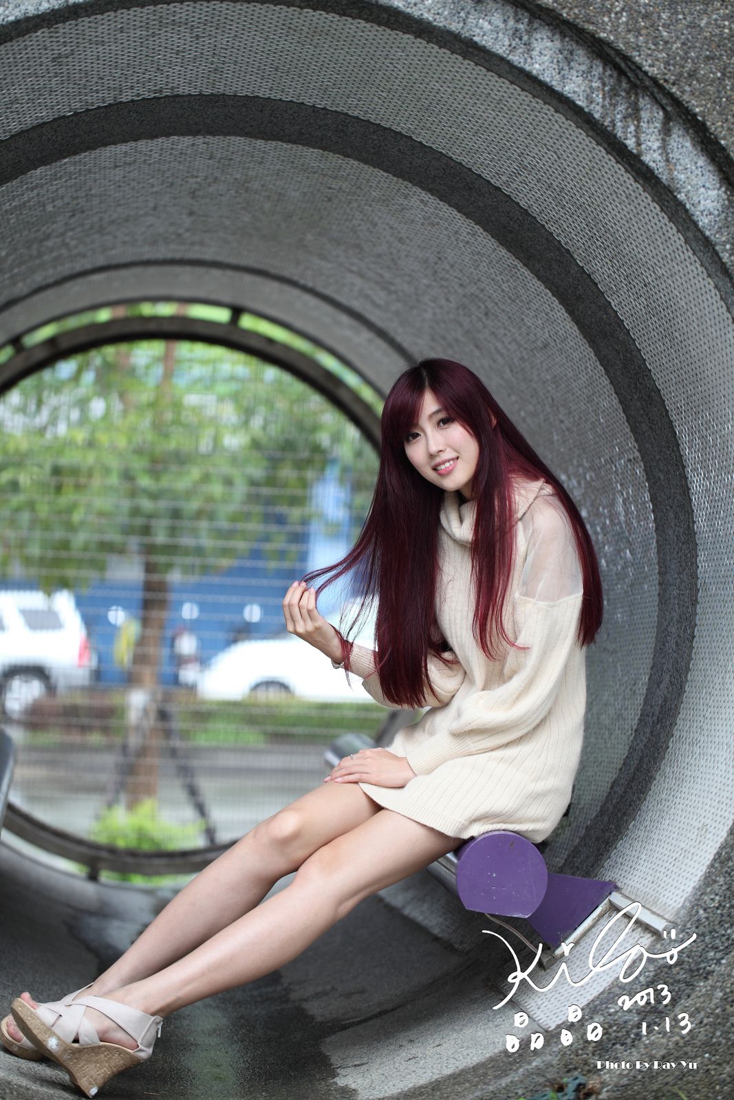 Kila晶晶/廖挺伶《针织衫套裙街拍》-图57