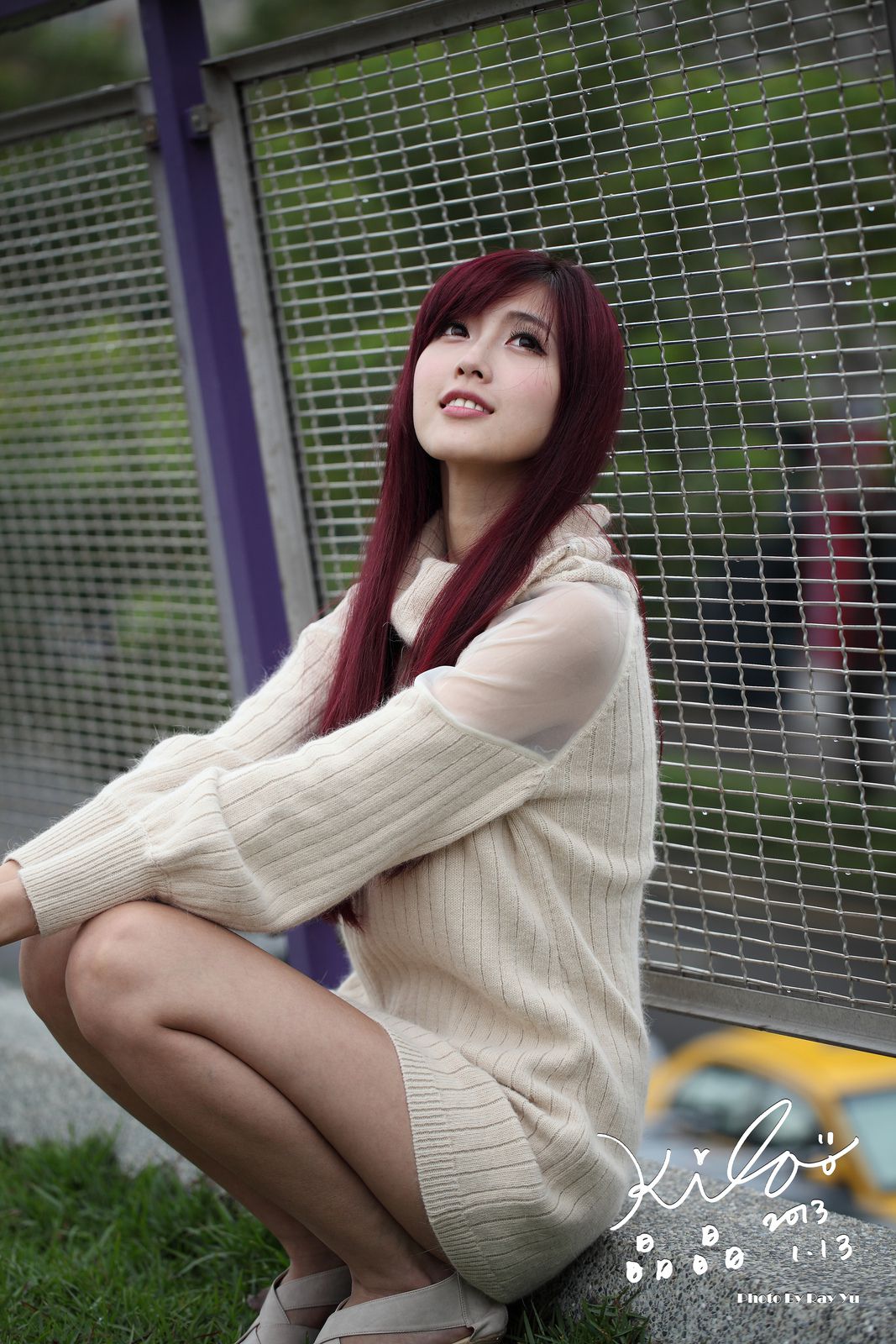 Kila晶晶/廖挺伶《针织衫套裙街拍》-图5