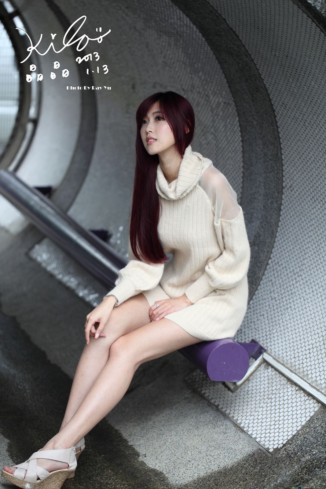 Kila晶晶/廖挺伶《针织衫套裙街拍》-图60