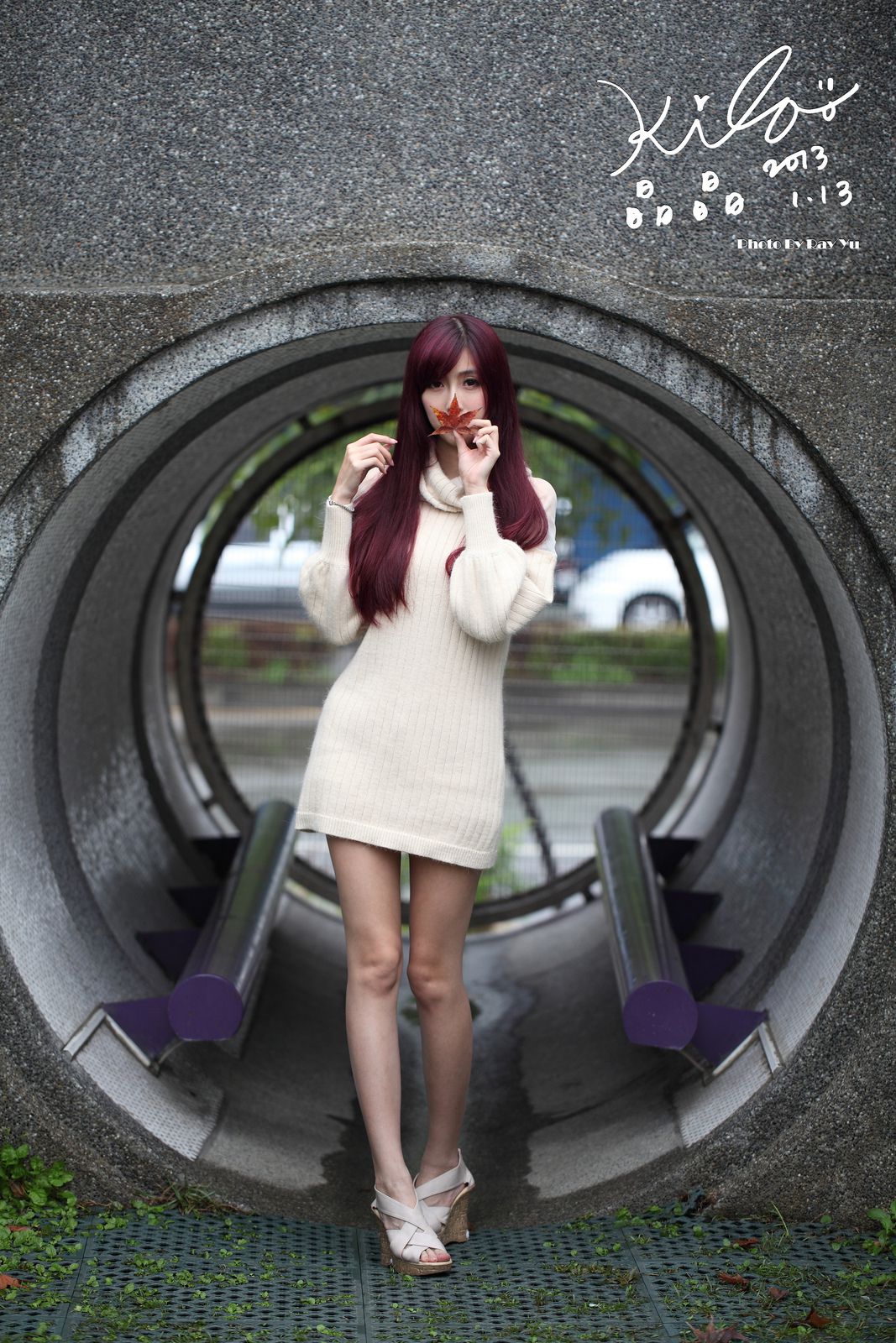 Kila晶晶/廖挺伶《针织衫套裙街拍》-图62