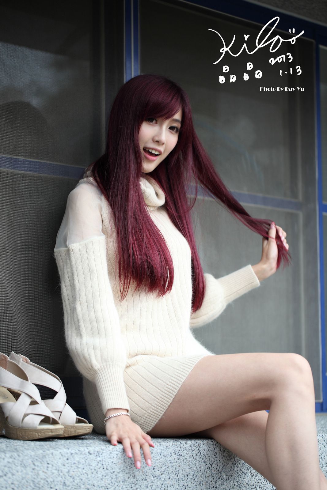 Kila晶晶/廖挺伶《针织衫套裙街拍》-图70