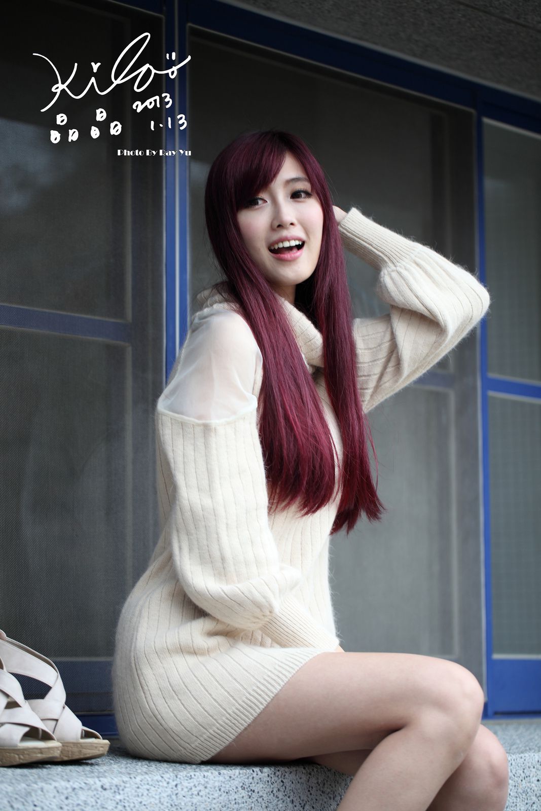 Kila晶晶/廖挺伶《针织衫套裙街拍》-图73